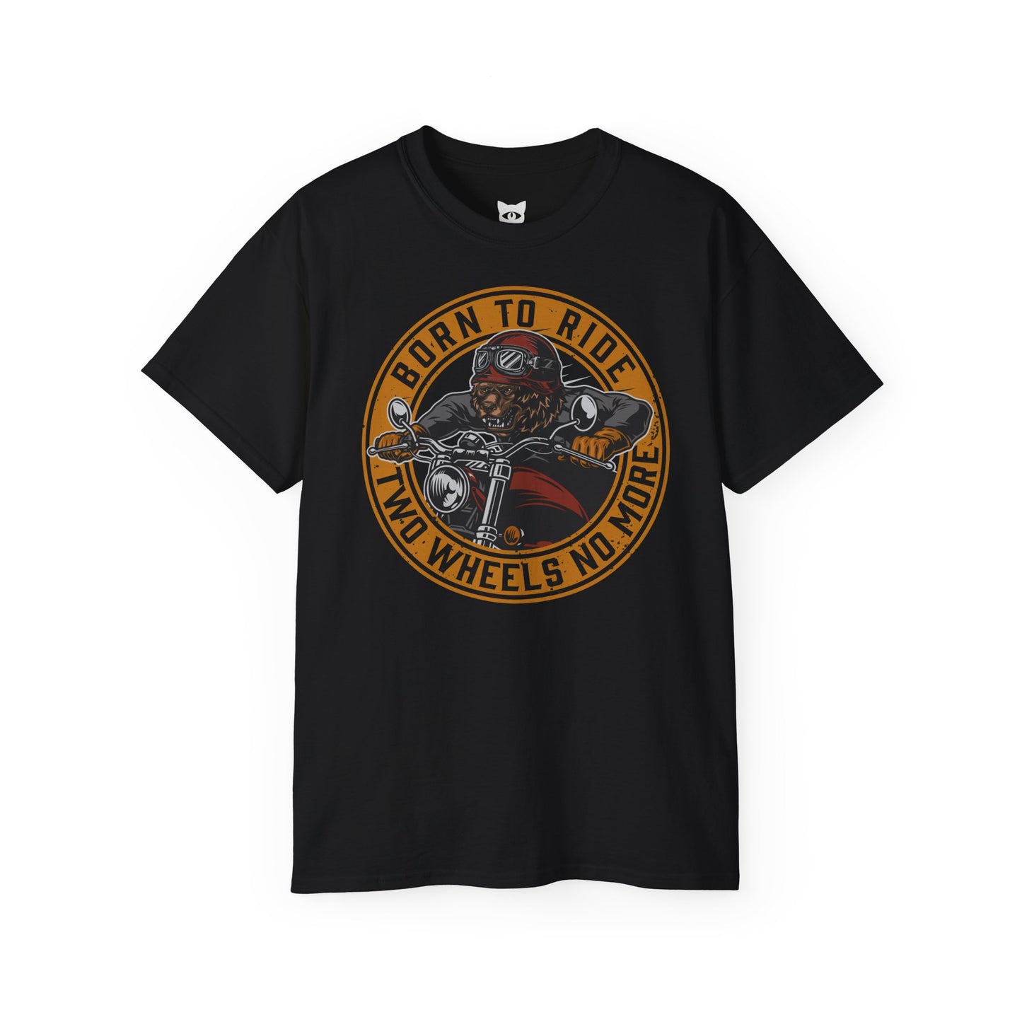 BORN TO RIDE - T-Shirt | Hochwertig, 100 % Baumwolle, Weich & Bequem mit Rundhalsausschnitt