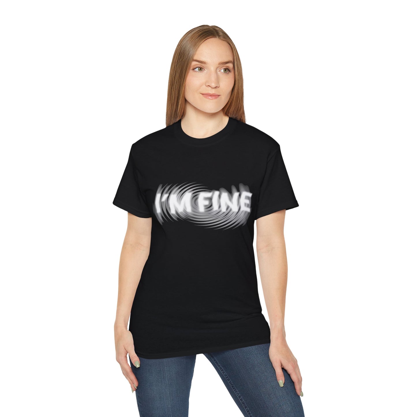 I'm Fine T-Shirt | Hochwertig, 100 % Baumwolle, Weich & Bequem mit Rundhalsausschnitt