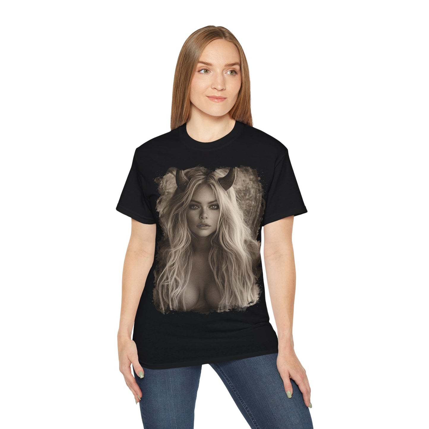 Hell Vixen #1 - T-Shirt | Hochwertig, 100 % Baumwolle, Weich & Bequem mit Rundhalsausschnitt