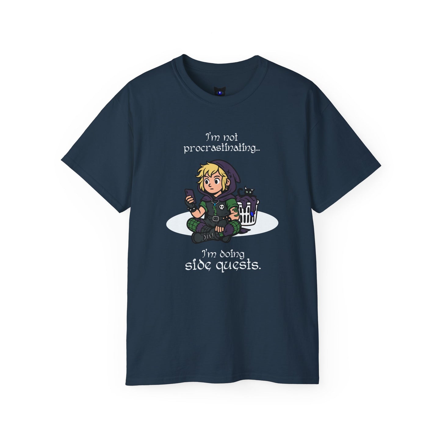 I'm not procrastinating. I'm doing side quests. - T-Shirt | Hochwertig, 100 % Baumwolle, Weich & Bequem mit Rundhalsausschnitt