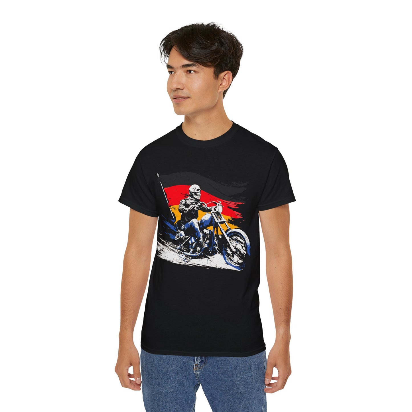 Rider - T-Shirt | Hochwertig, 100 % Baumwolle, Weich & Bequem mit Rundhalsausschnitt