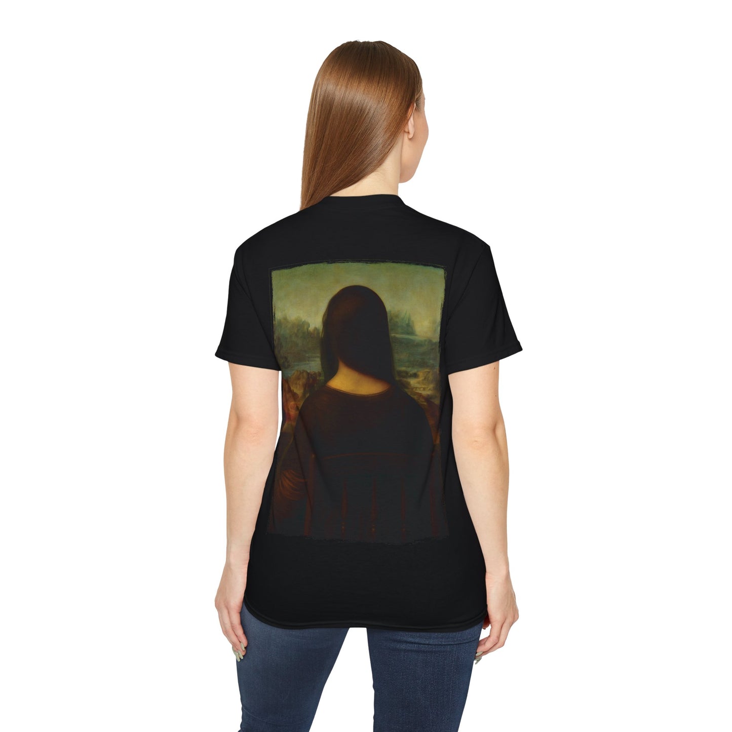 Mona Lisa | 360° Kunst – Meisterwerke in Bewegung | Hochwertig, 100 % Baumwolle, Weich & Bequem mit Rundhalsausschnitt