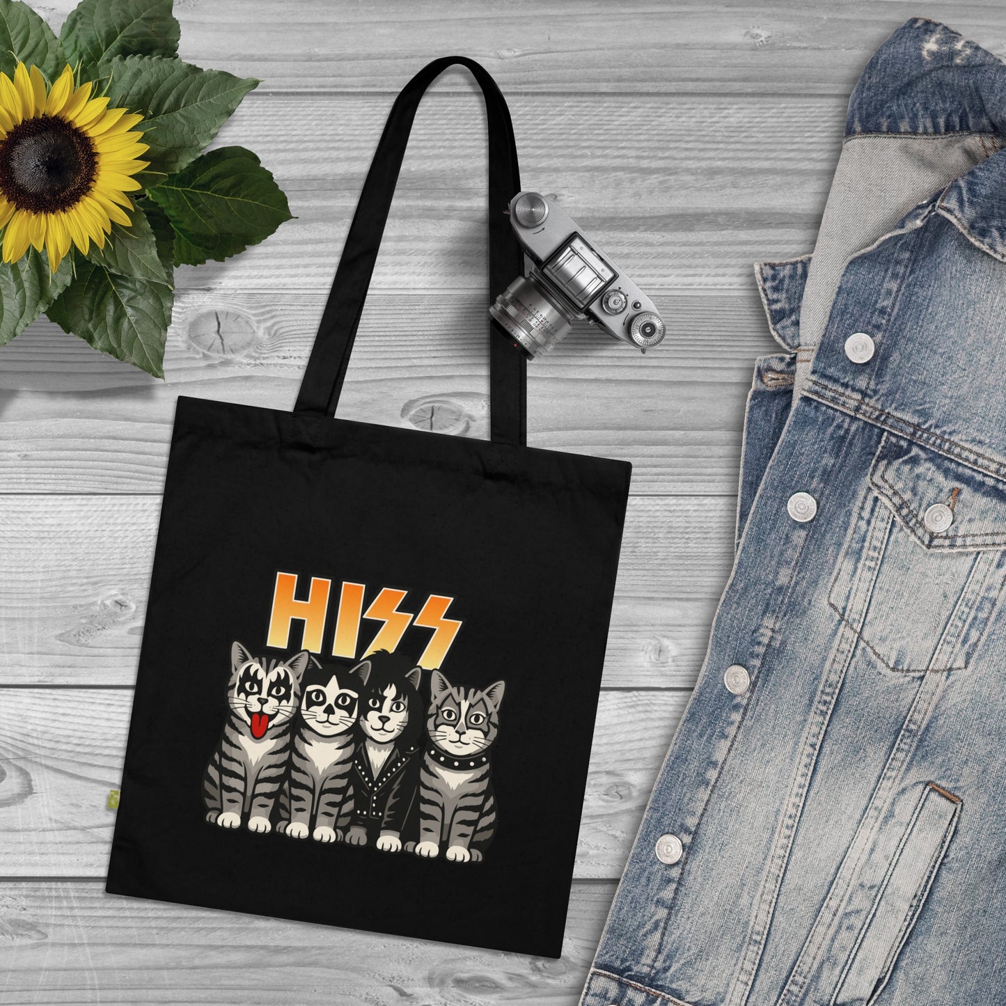 HIZZ - Stoffbeutel, Einkaufstasche aus Bio-Baumwolle, umweltfreundliches Geschenk, Stoffbeutel mit Totenkopfmotiv, Tasche im Boho-Stil