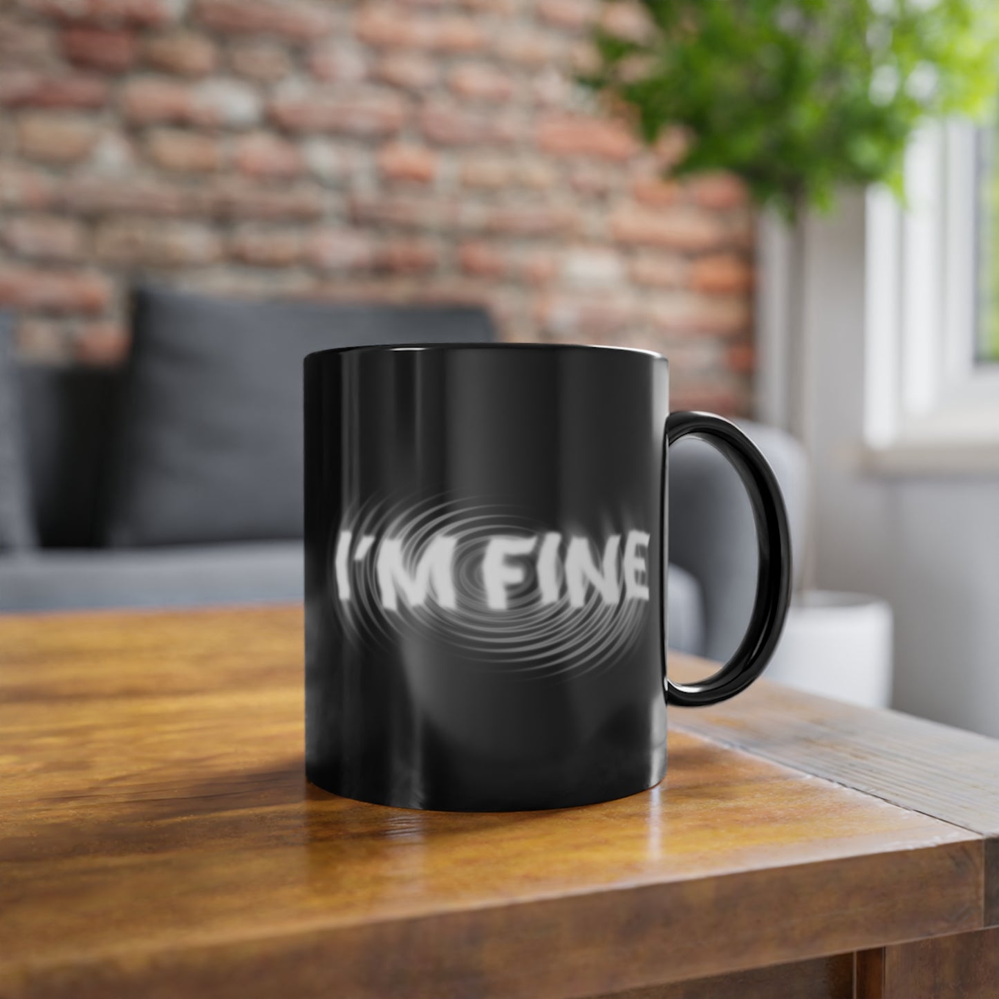 I'M FINE - Musg Gift for Coffee Lovers, Inspirational Mug, Office Mug, Daily Coffee Cup