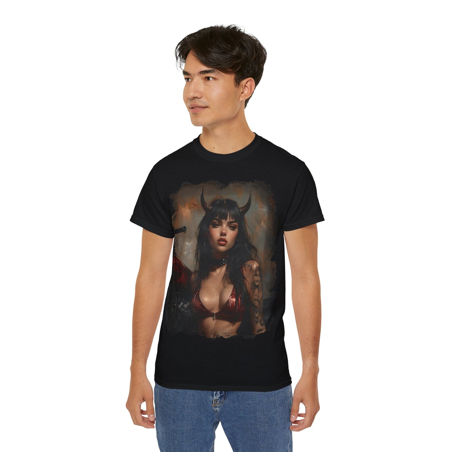 Hell Vixen #2 - T-Shirt | Hochwertig, 100 % Baumwolle, Weich & Bequem mit Rundhalsausschnitt