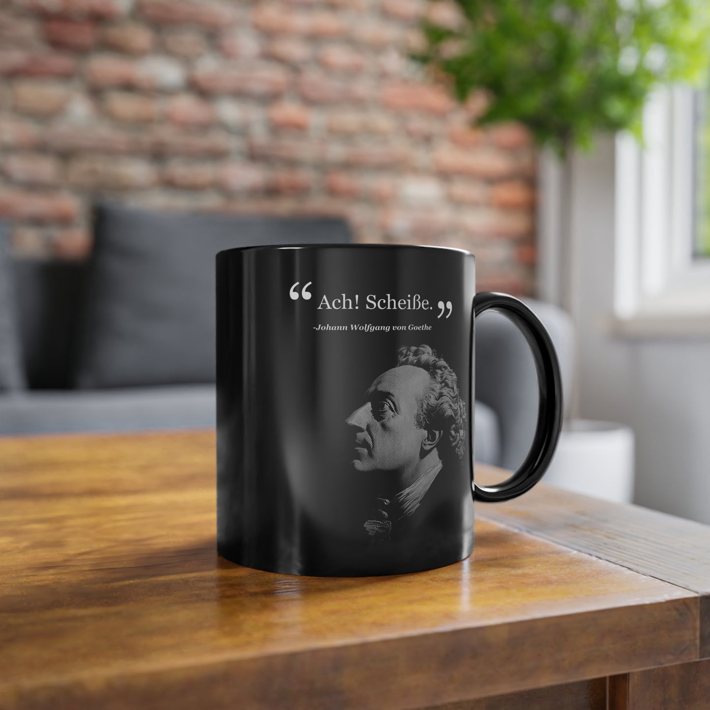 Johann Wolfgang von Goethe - Musg Gift for Coffee Lovers, Inspirational Mug, Office Mug, Daily Coffee Cup