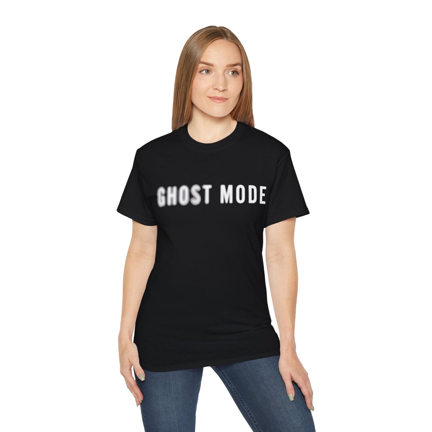 GHOST MODE - T-Shirt | Hochwertig, 100 % Baumwolle, Weich & Bequem mit Rundhalsausschnitt