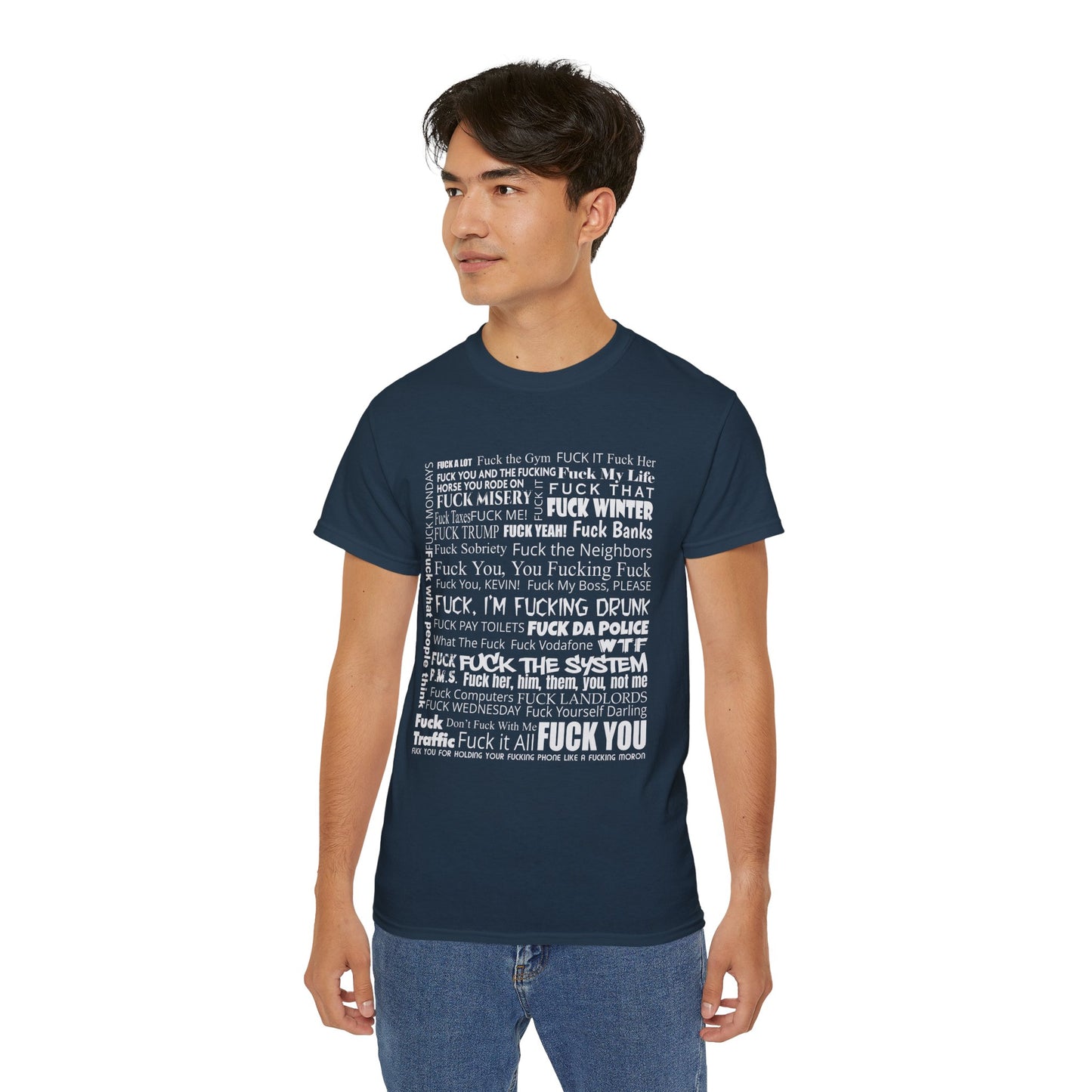 Fuck It All - T-Shirt | Hochwertig, 100 % Baumwolle, Weich & Bequem mit Rundhalsausschnitt