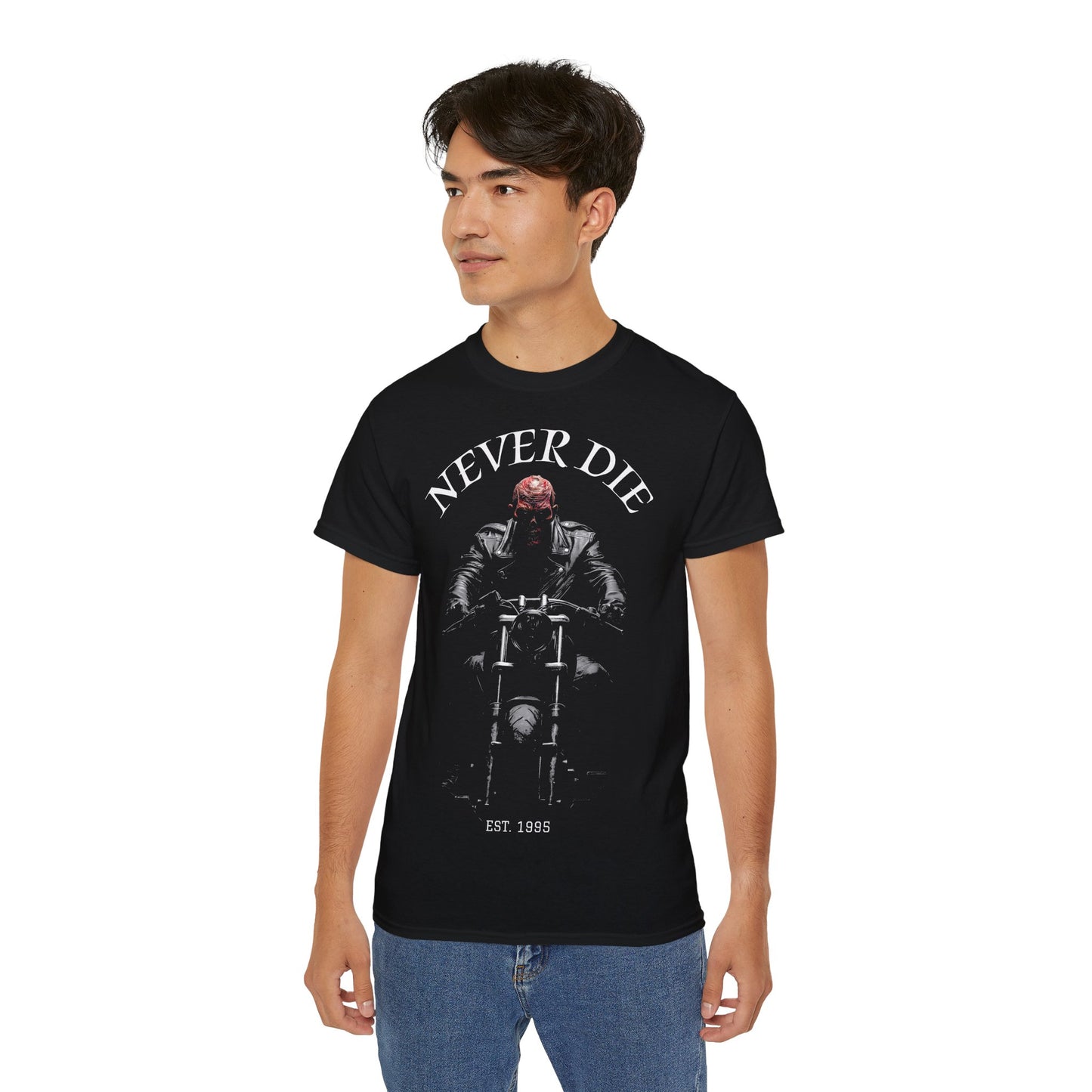 Never Die - T-Shirt | Hochwertig, 100 % Baumwolle, Weich & Bequem mit Rundhalsausschnitt