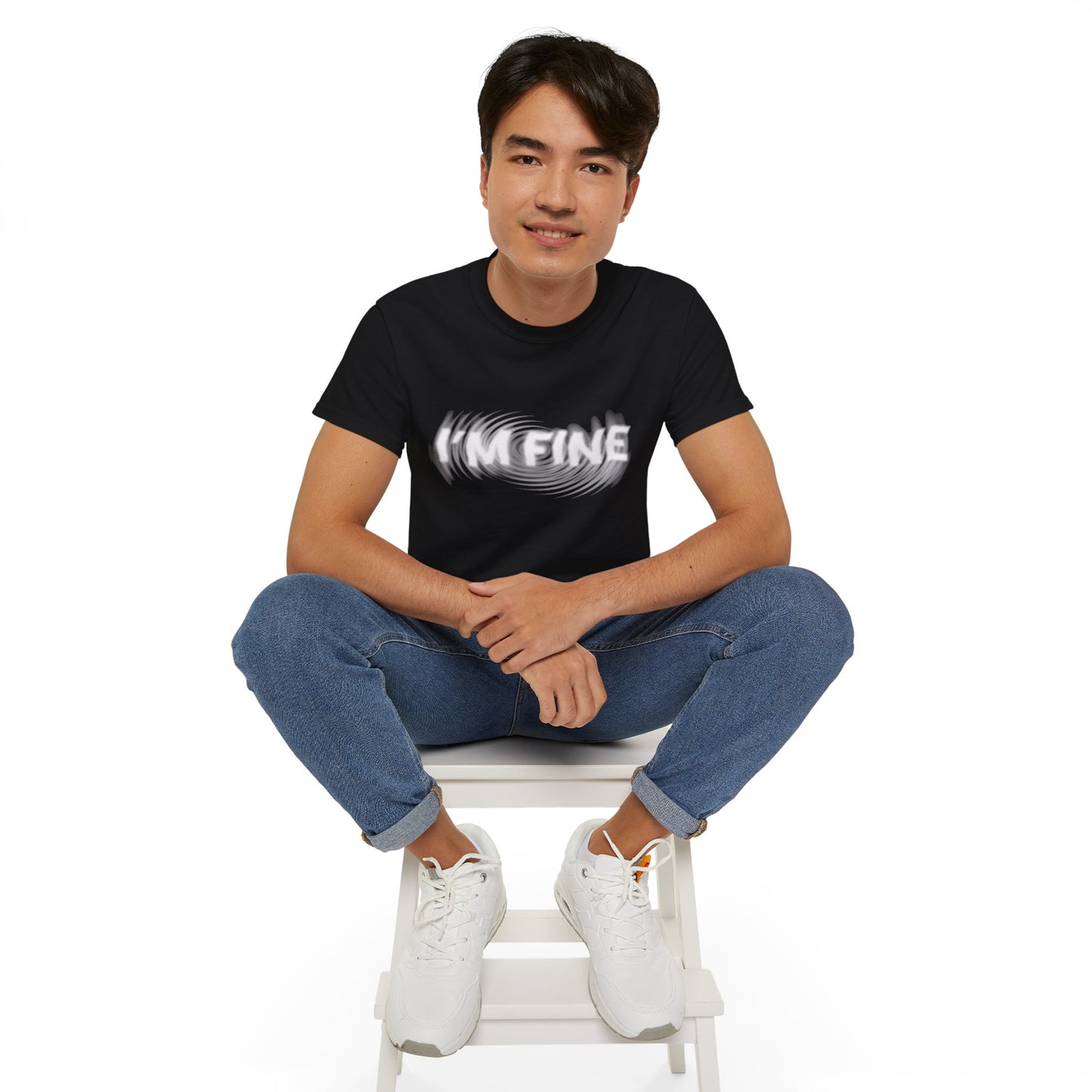 I'm Fine T-Shirt | Hochwertig, 100 % Baumwolle, Weich & Bequem mit Rundhalsausschnitt