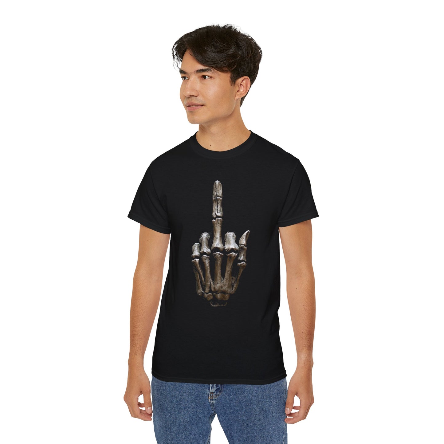 The Finger - T-Shirt | Hochwertig, 100 % Baumwolle, Weich & Bequem mit Rundhalsausschnitt