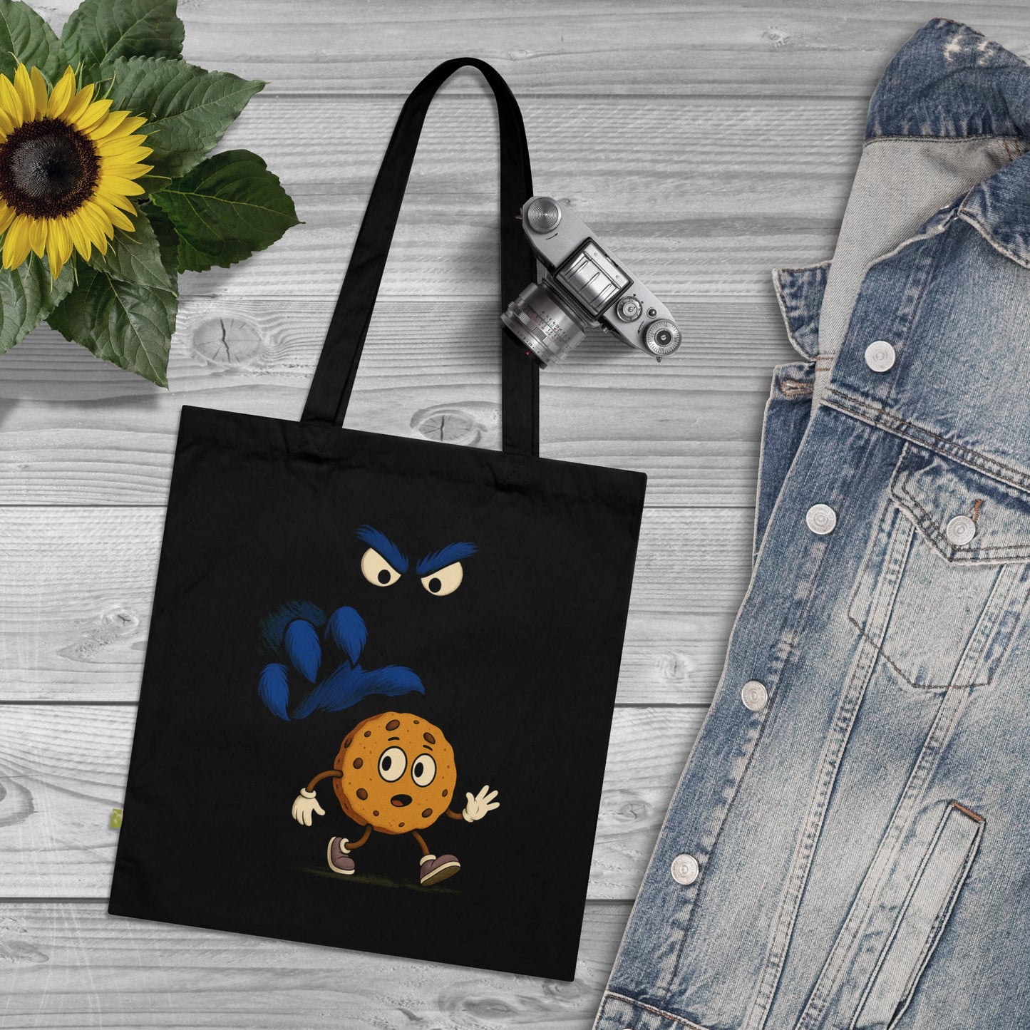 KEKSE!!! - Stoffbeutel, Einkaufstasche aus Bio-Baumwolle, umweltfreundliches Geschenk, Stoffbeutel mit Totenkopfmotiv, Tasche im Boho-Stil