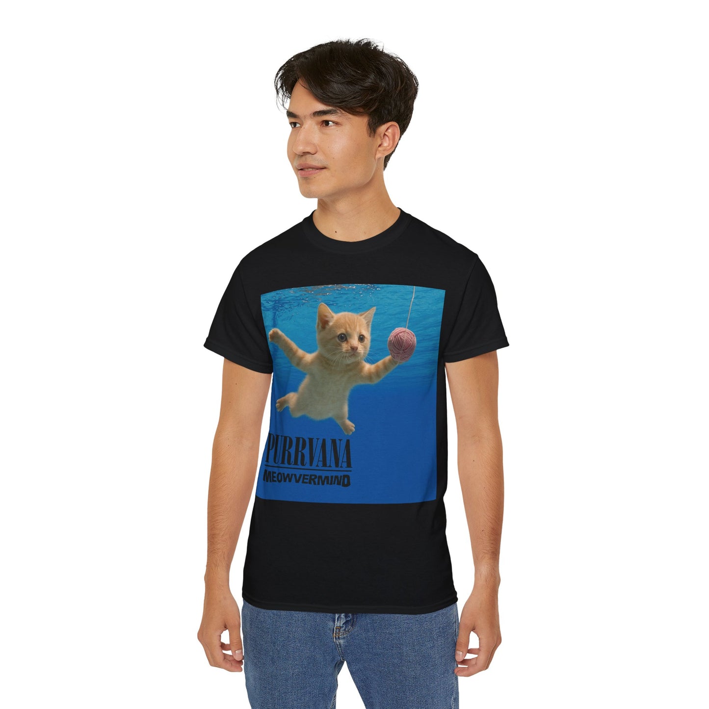 PURRVANA - T-Shirt | Hochwertig, 100 % Baumwolle, Weich & Bequem mit Rundhalsausschnitt