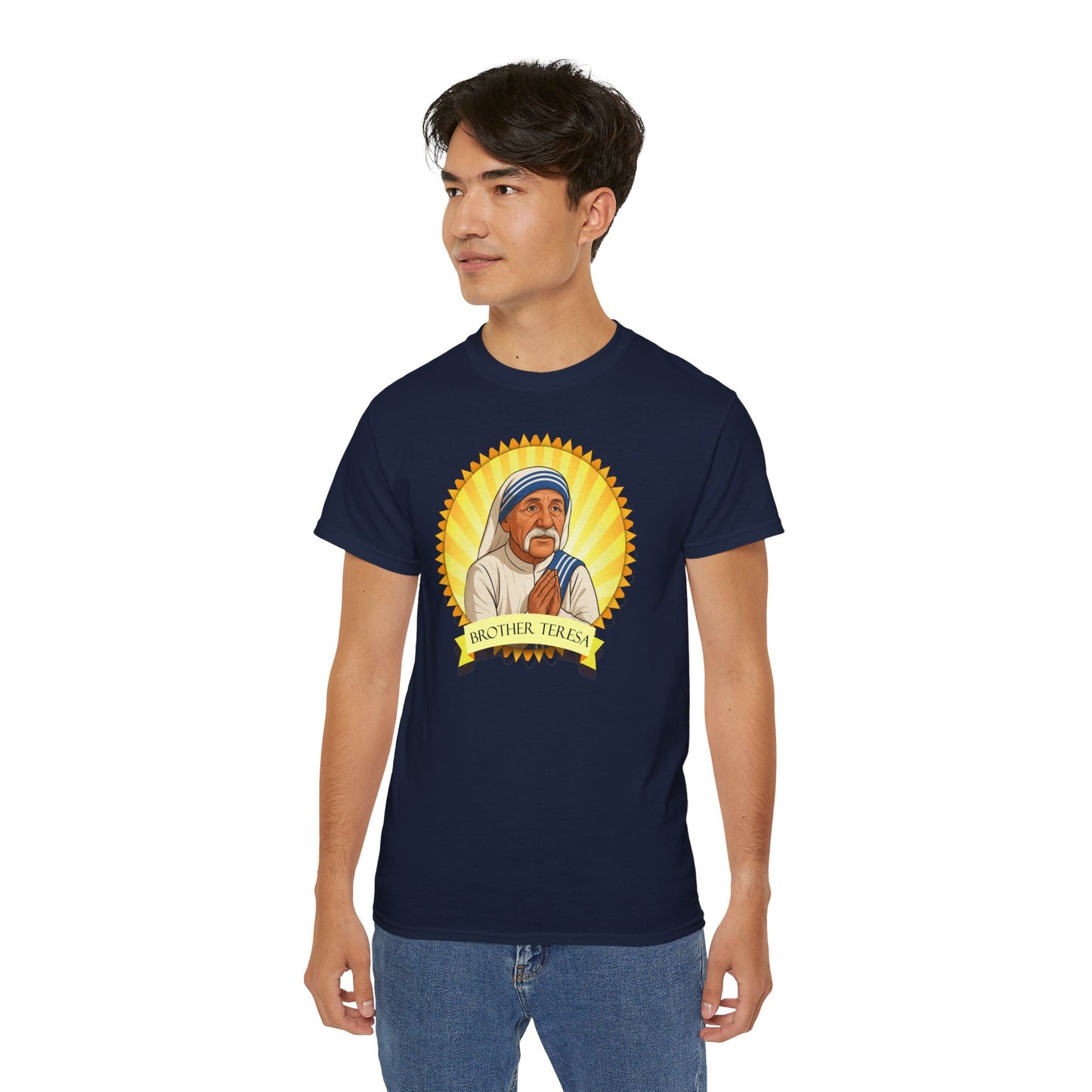 Brother Teresa - T-Shirt | Hochwertig, 100 % Baumwolle, Weich & Bequem mit Rundhalsausschnitt