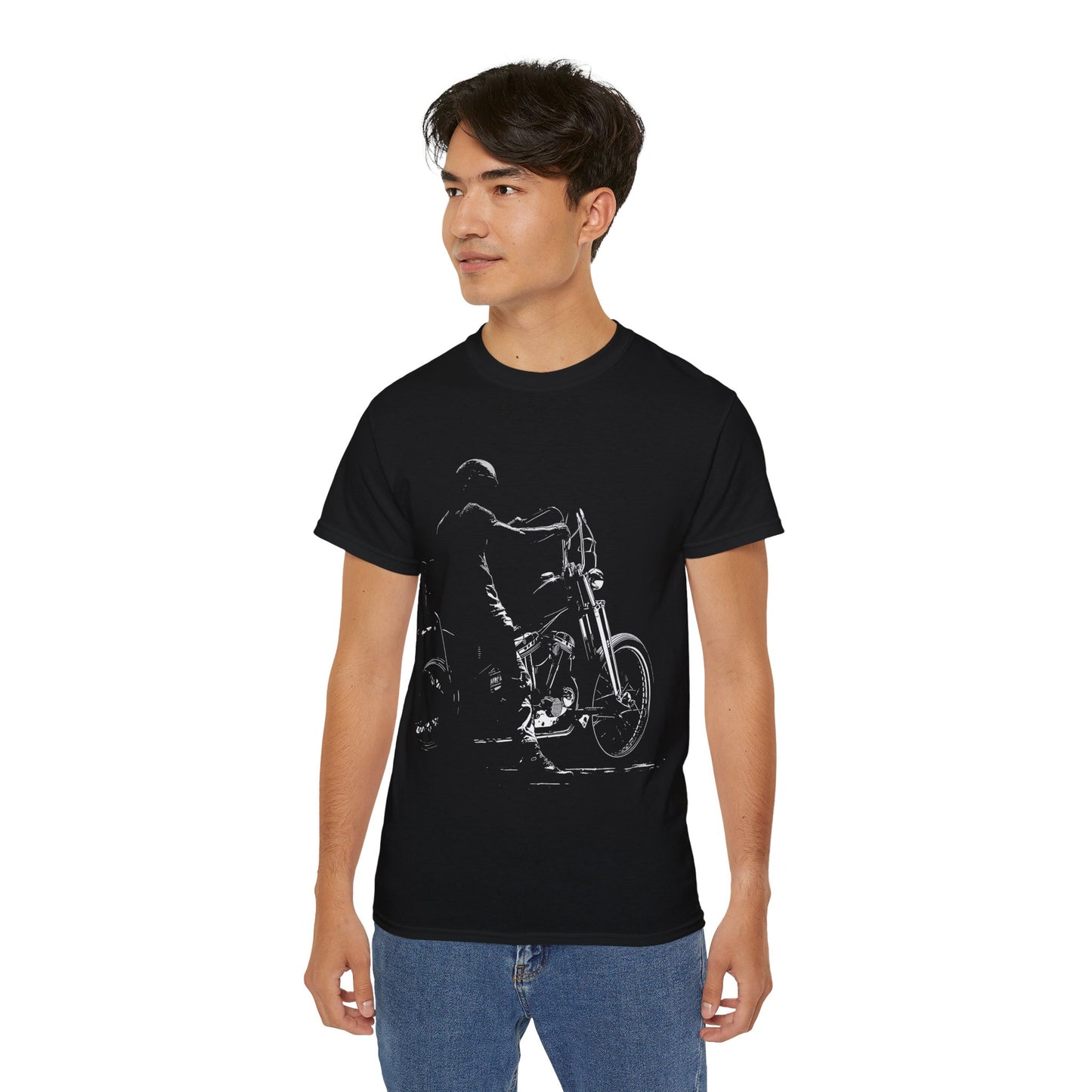 Chopper Rider - T-Shirt | Hochwertig, 100 % Baumwolle, Weich & Bequem mit Rundhalsausschnitt