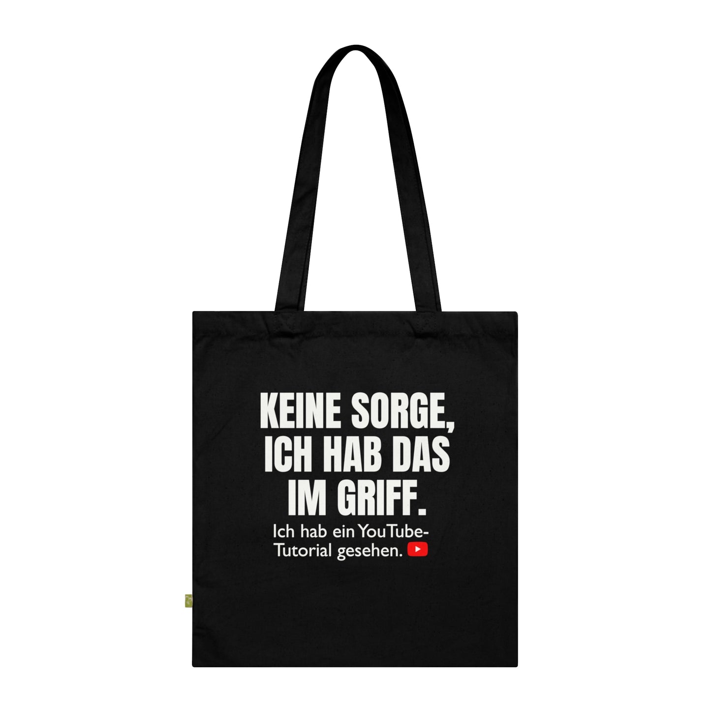 KEINE SORGE ... YouTube Tutorial - Stoffbeutel, Einkaufstasche aus Bio-Baumwolle, umweltfreundliches Geschenk, Stoffbeutel mit Totenkopfmotiv, Tasche im Boho-Stil