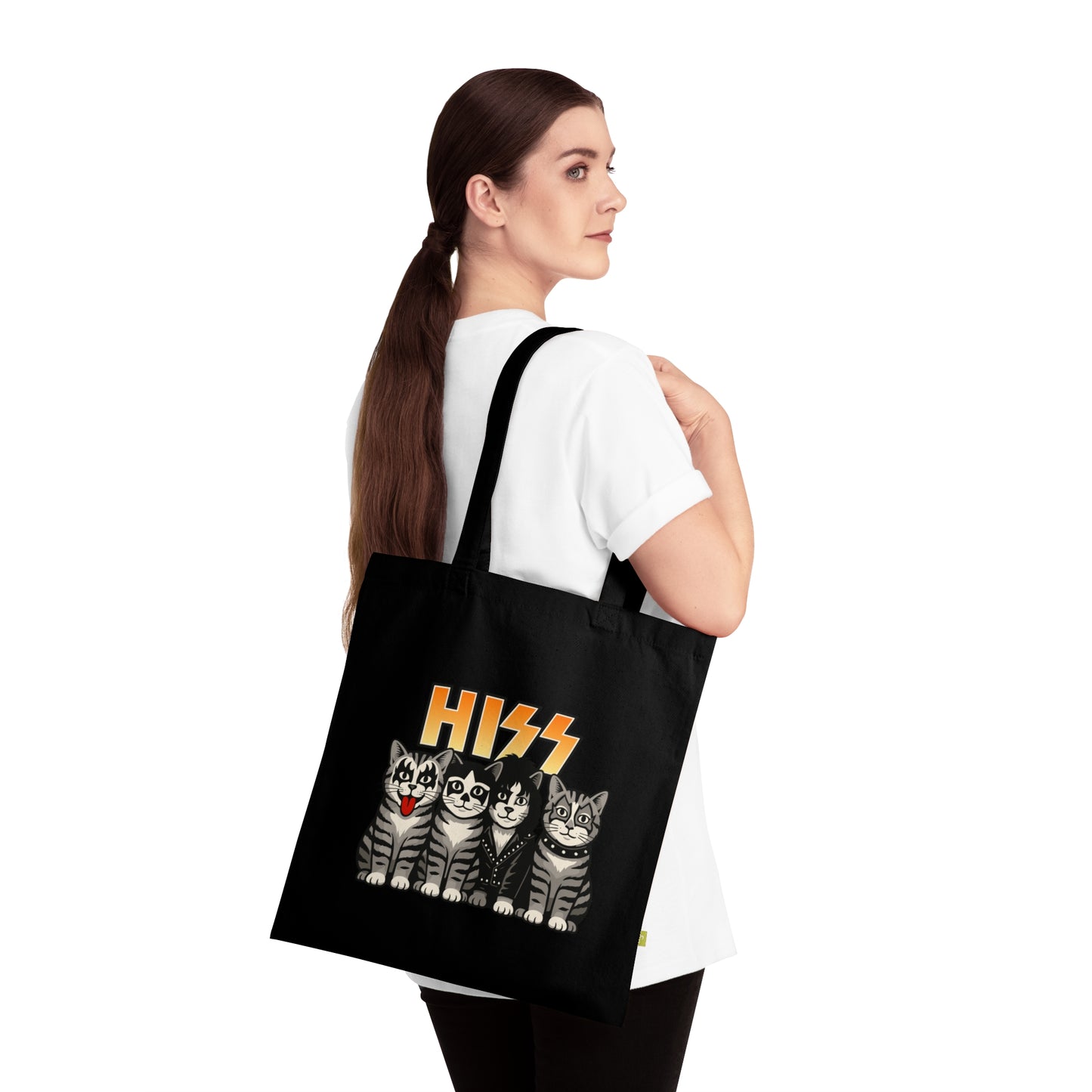 HIZZ - Stoffbeutel, Einkaufstasche aus Bio-Baumwolle, umweltfreundliches Geschenk, Stoffbeutel mit Totenkopfmotiv, Tasche im Boho-Stil