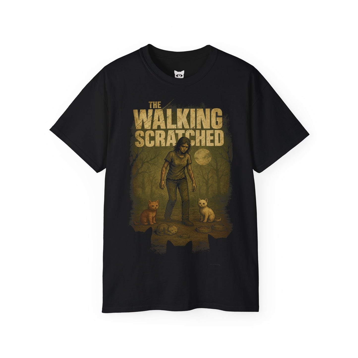 The Walking Scratched - T-Shirt | Hochwertig, 100 % Baumwolle, Weich & Bequem mit Rundhalsausschnitt