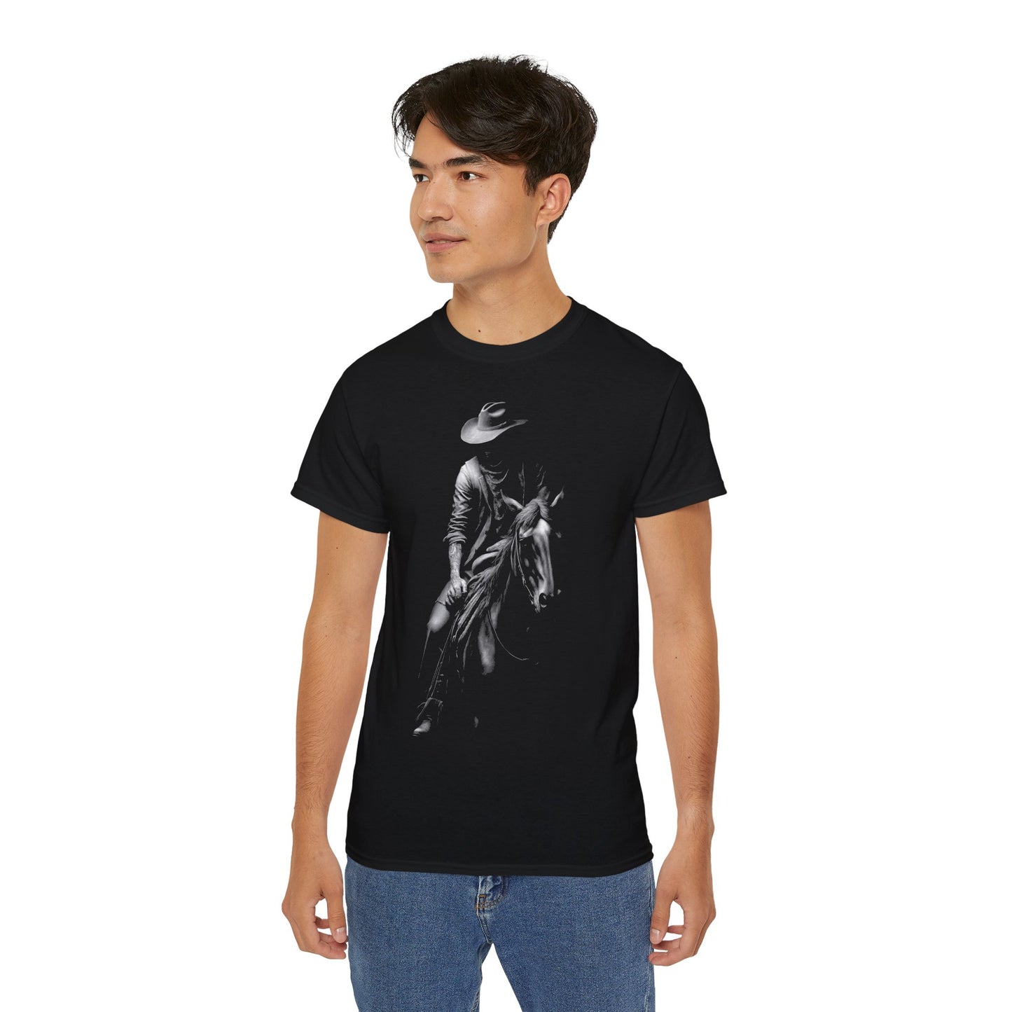 Cowboy - T-Shirt | Hochwertig, 100 % Baumwolle, Weich & Bequem mit Rundhalsausschnitt