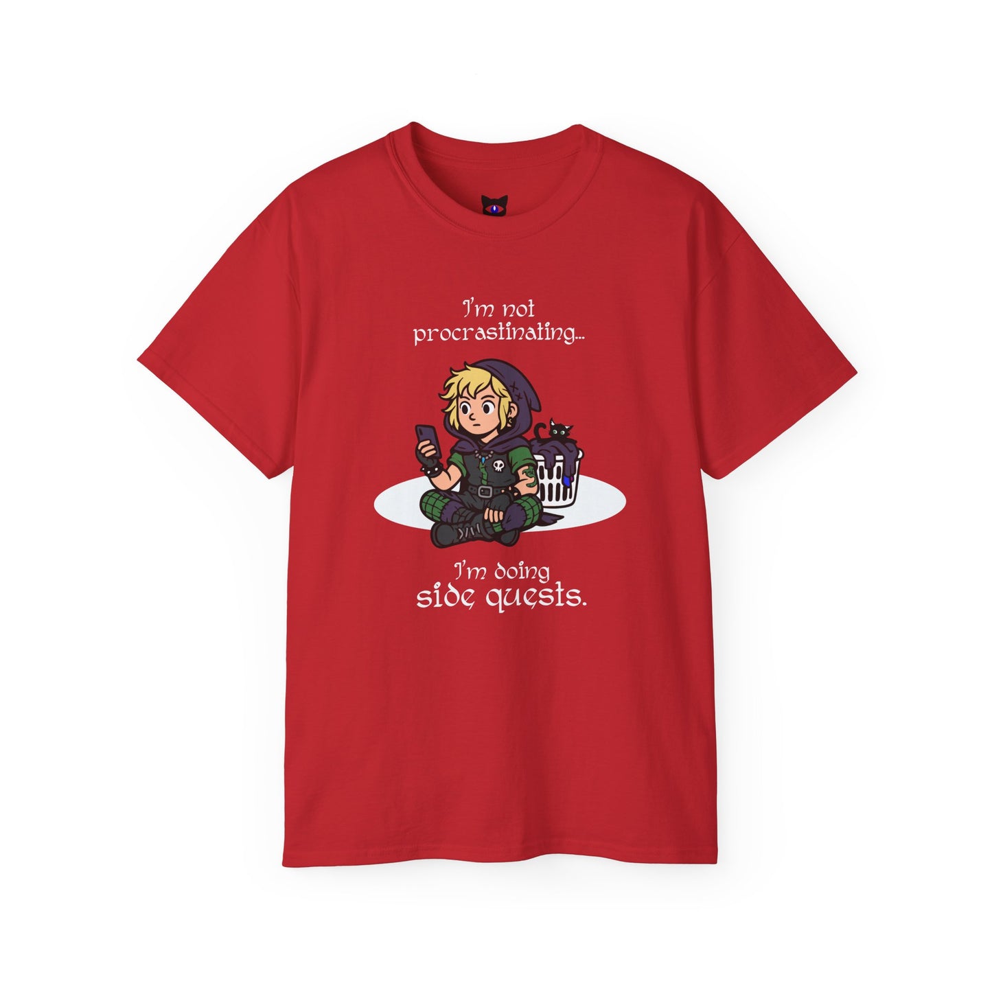 I'm not procrastinating. I'm doing side quests. - T-Shirt | Hochwertig, 100 % Baumwolle, Weich & Bequem mit Rundhalsausschnitt