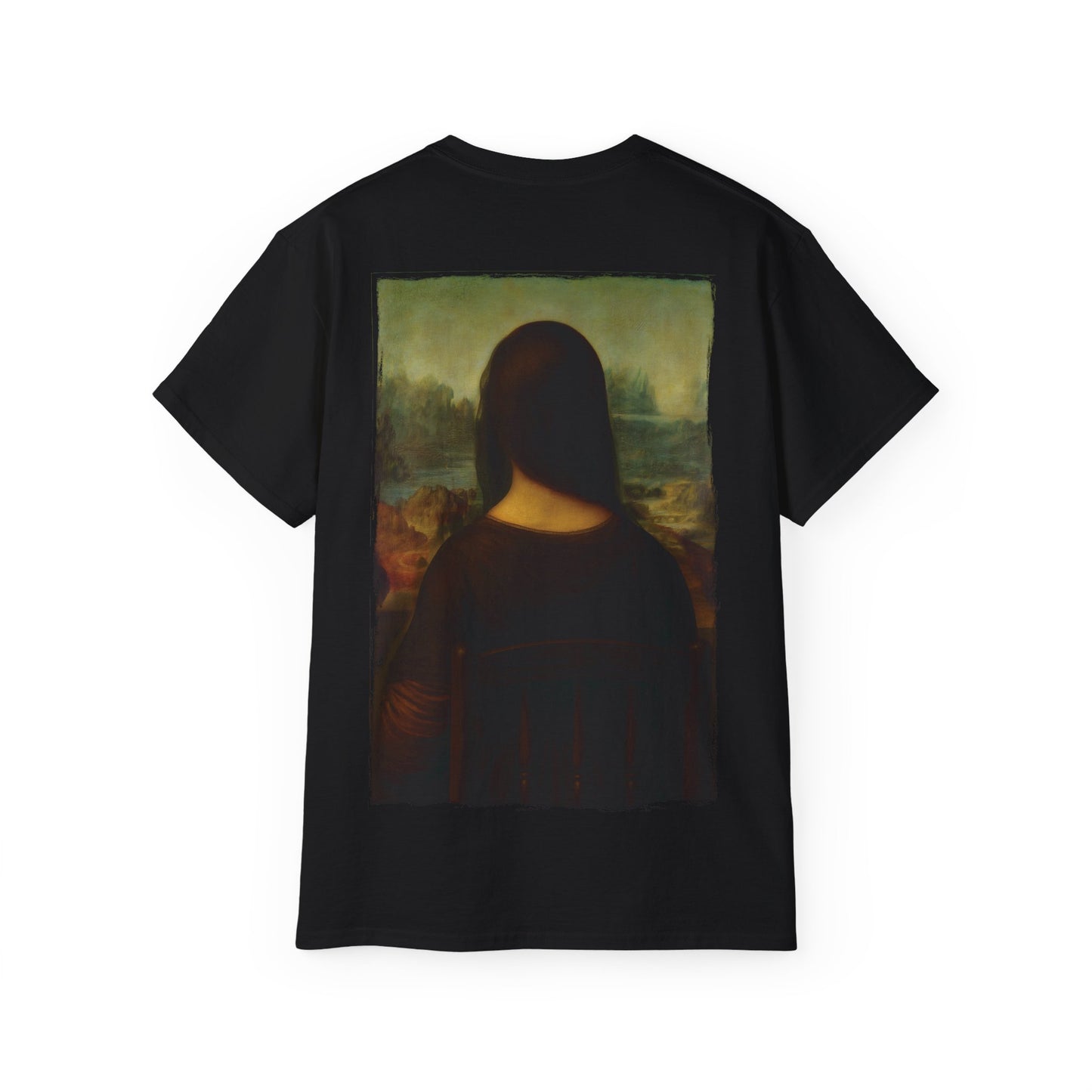 Mona Lisa | 360° Kunst – Meisterwerke in Bewegung | Hochwertig, 100 % Baumwolle, Weich & Bequem mit Rundhalsausschnitt