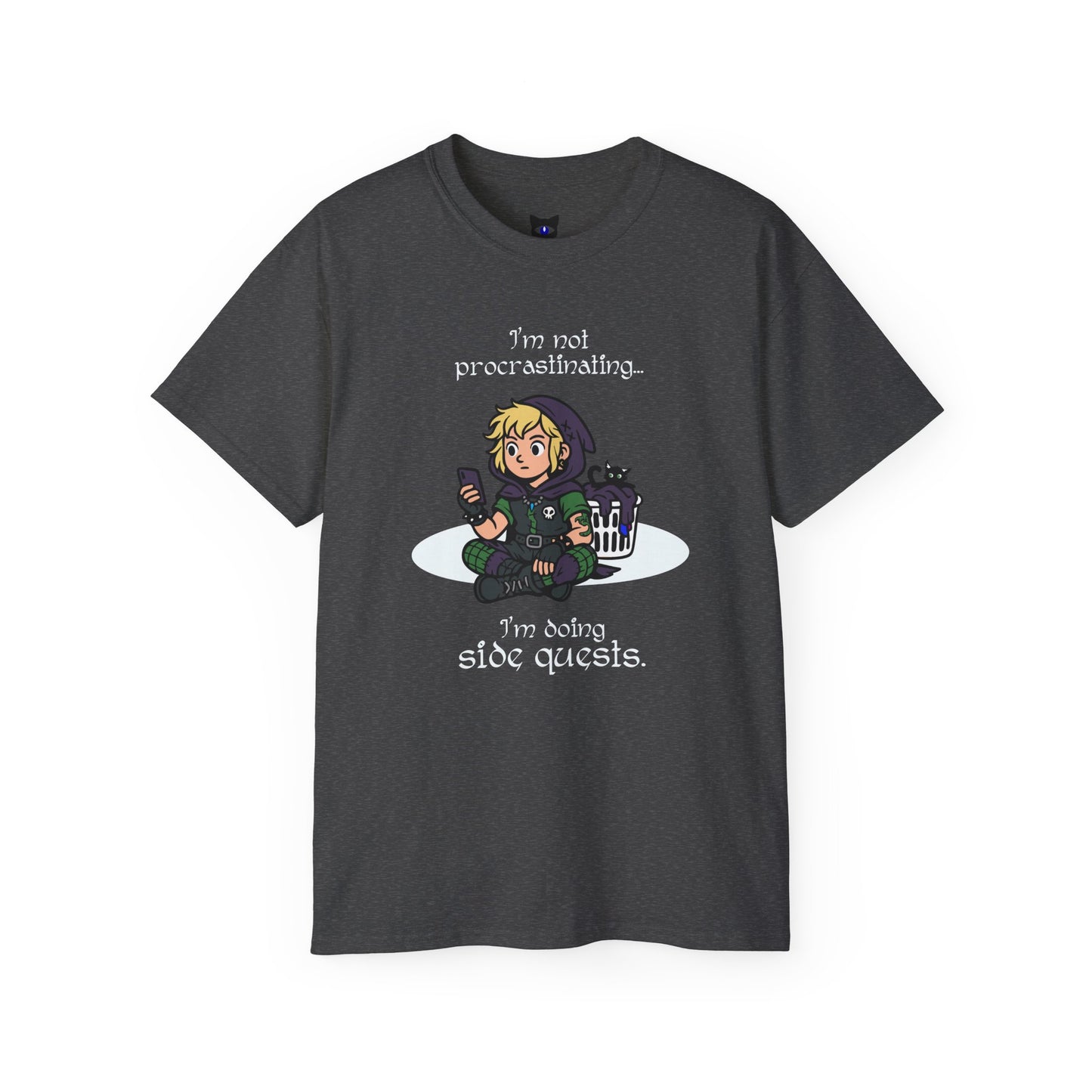 I'm not procrastinating. I'm doing side quests. - T-Shirt | Hochwertig, 100 % Baumwolle, Weich & Bequem mit Rundhalsausschnitt