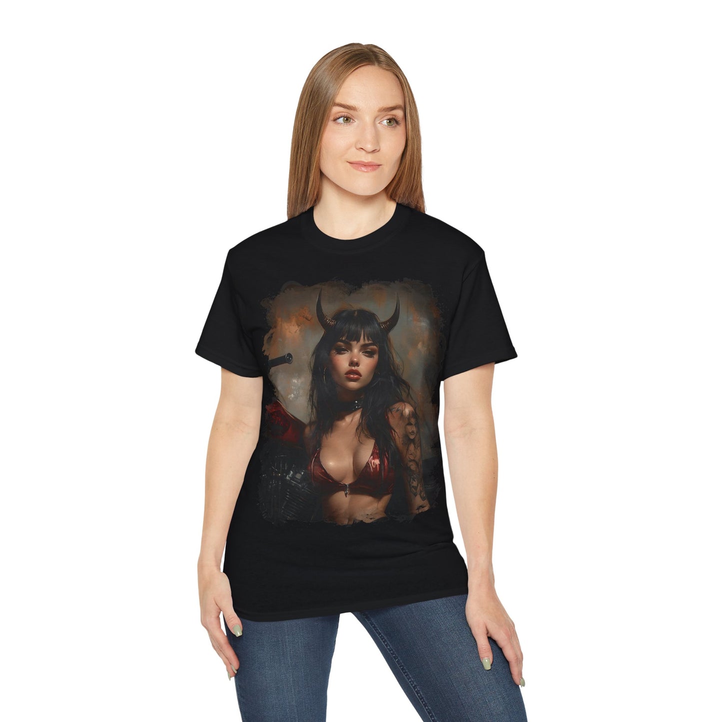 Hell Vixen #2 - T-Shirt | Hochwertig, 100 % Baumwolle, Weich & Bequem mit Rundhalsausschnitt