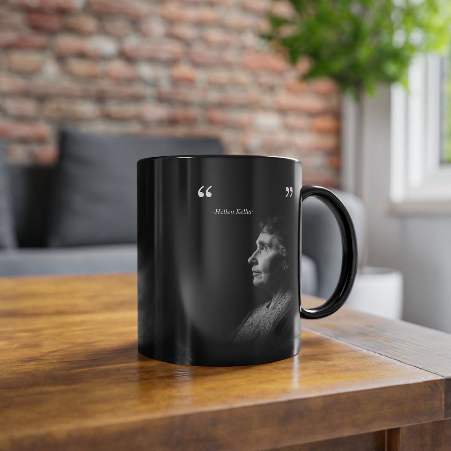 Hellen Keller - Musg Gift for Coffee Lovers, Inspirational Mug, Office Mug, Daily Coffee Cup