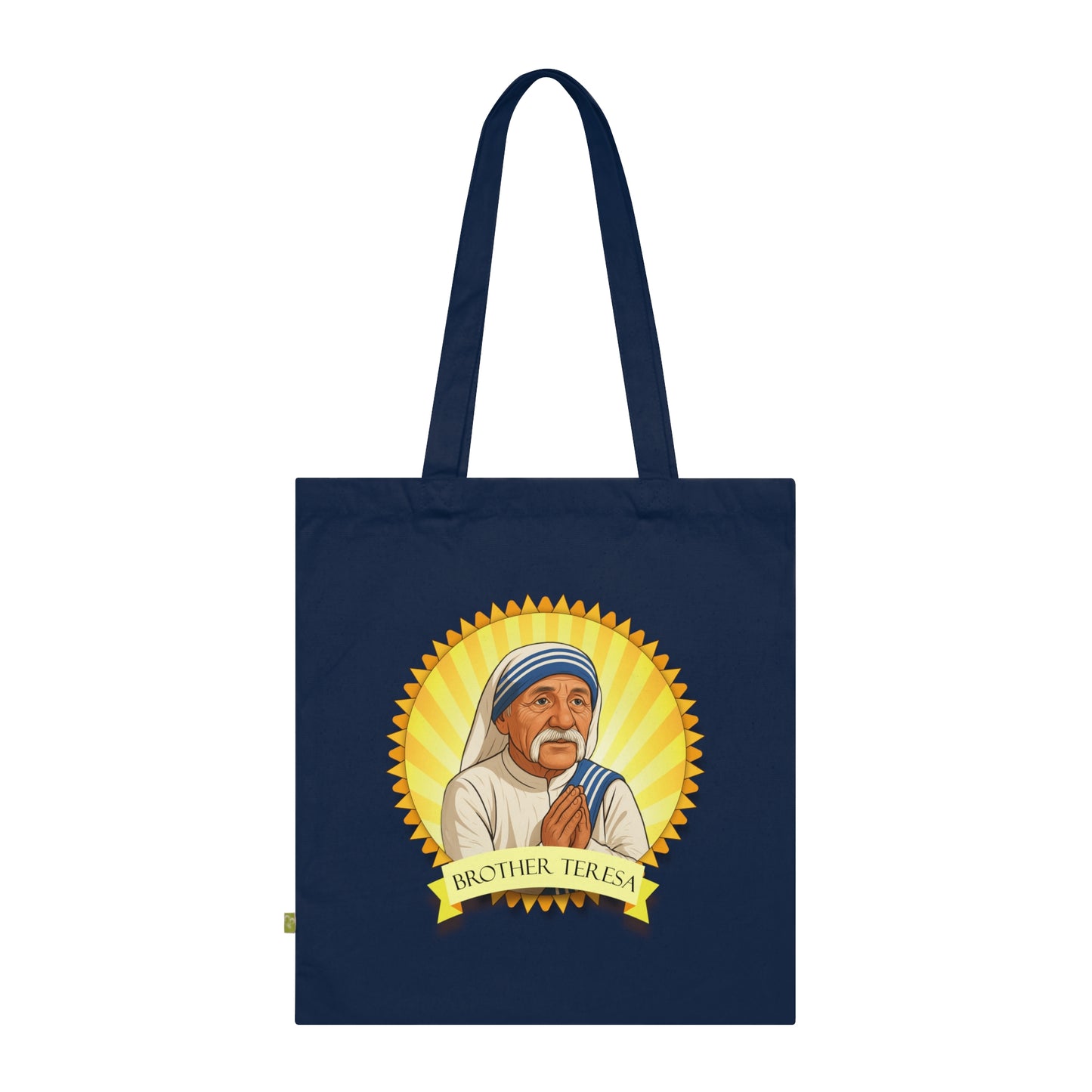 Brother Teresa - Stoffbeutel, Einkaufstasche aus Bio-Baumwolle, umweltfreundliches Geschenk, Stoffbeutel mit Totenkopfmotiv, Tasche im Boho-Stil