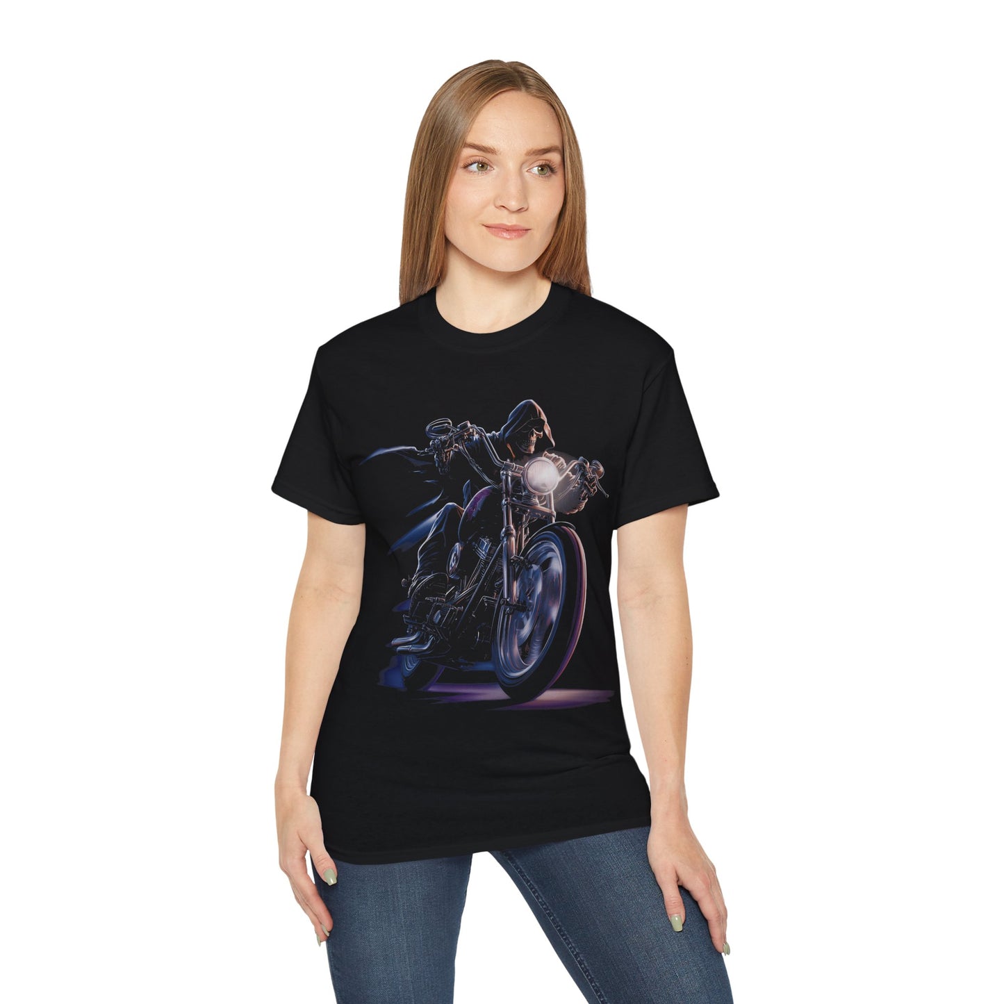 Death Rider - T-Shirt | Hochwertig, 100 % Baumwolle, Weich & Bequem mit Rundhalsausschnitt