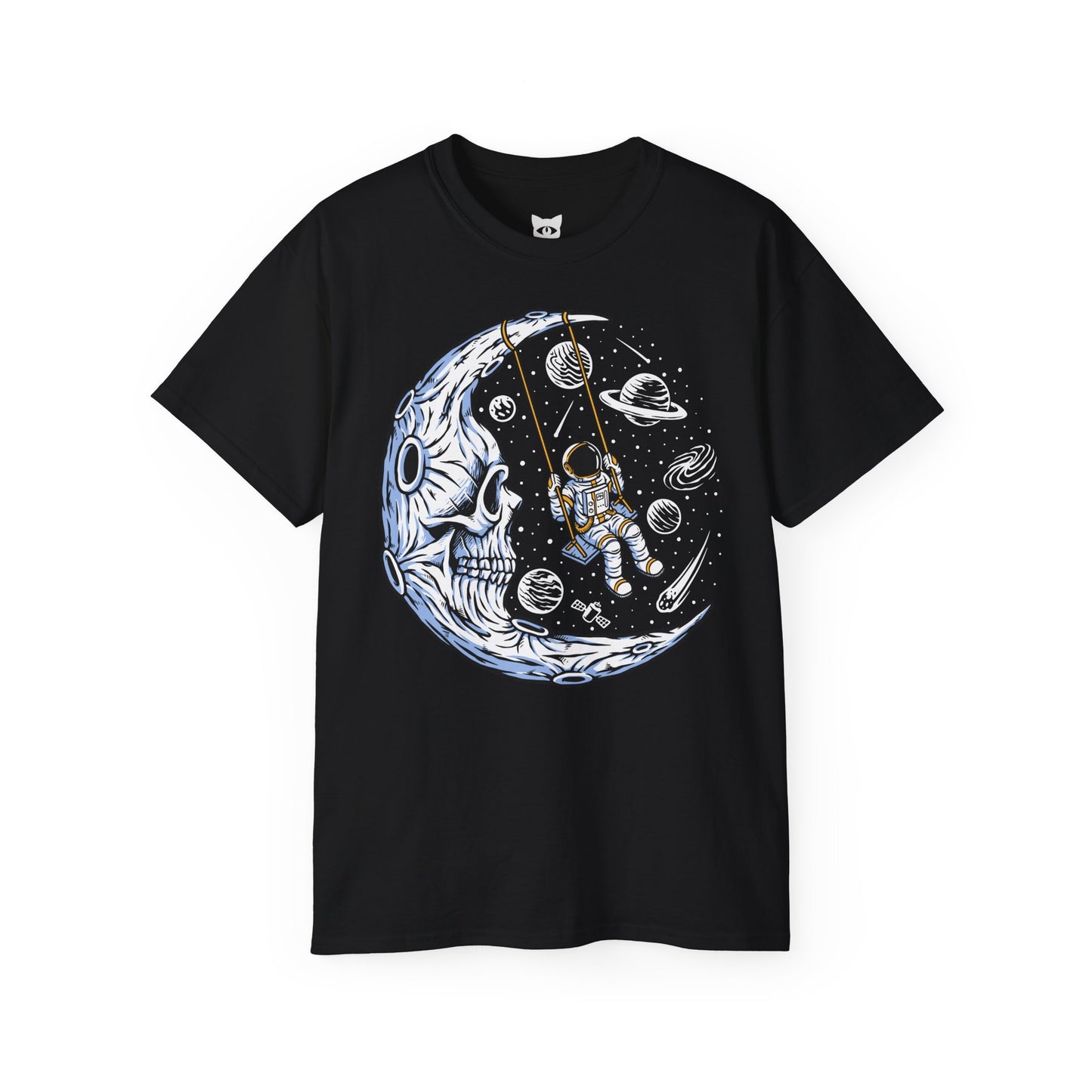Moon Man - T-Shirt | Hochwertig, 100 % Baumwolle, Weich & Bequem mit Rundhalsausschnitt