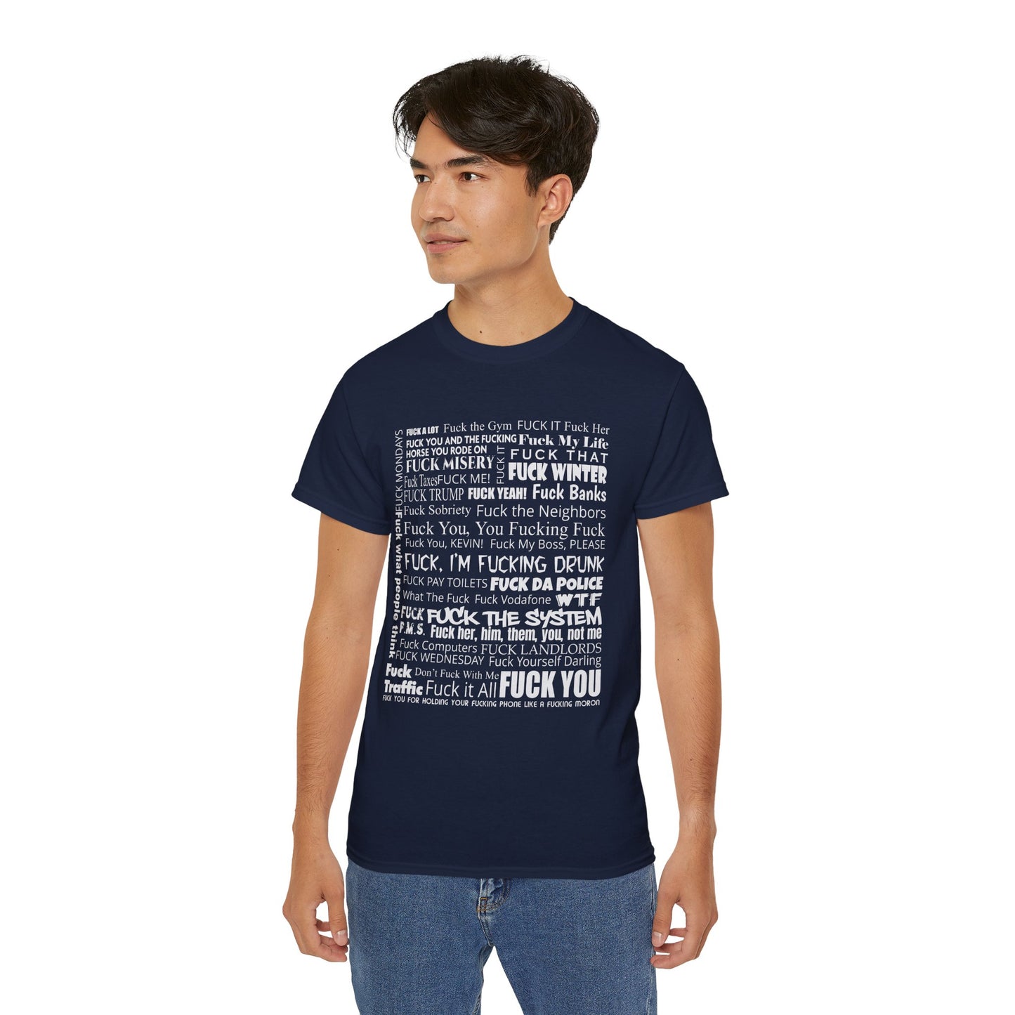 Fuck It All - T-Shirt | Hochwertig, 100 % Baumwolle, Weich & Bequem mit Rundhalsausschnitt
