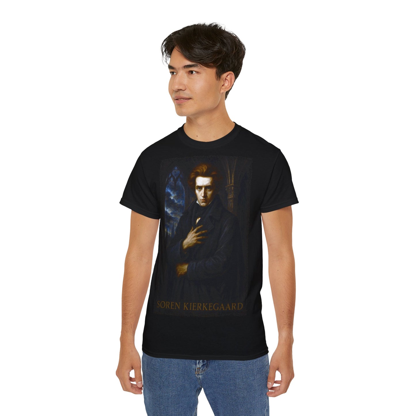 Søren Kierkegaard (1813–1855) T-Shirt | Hochwertig, 100 % Baumwolle, Weich & Bequem mit Rundhalsausschnitt