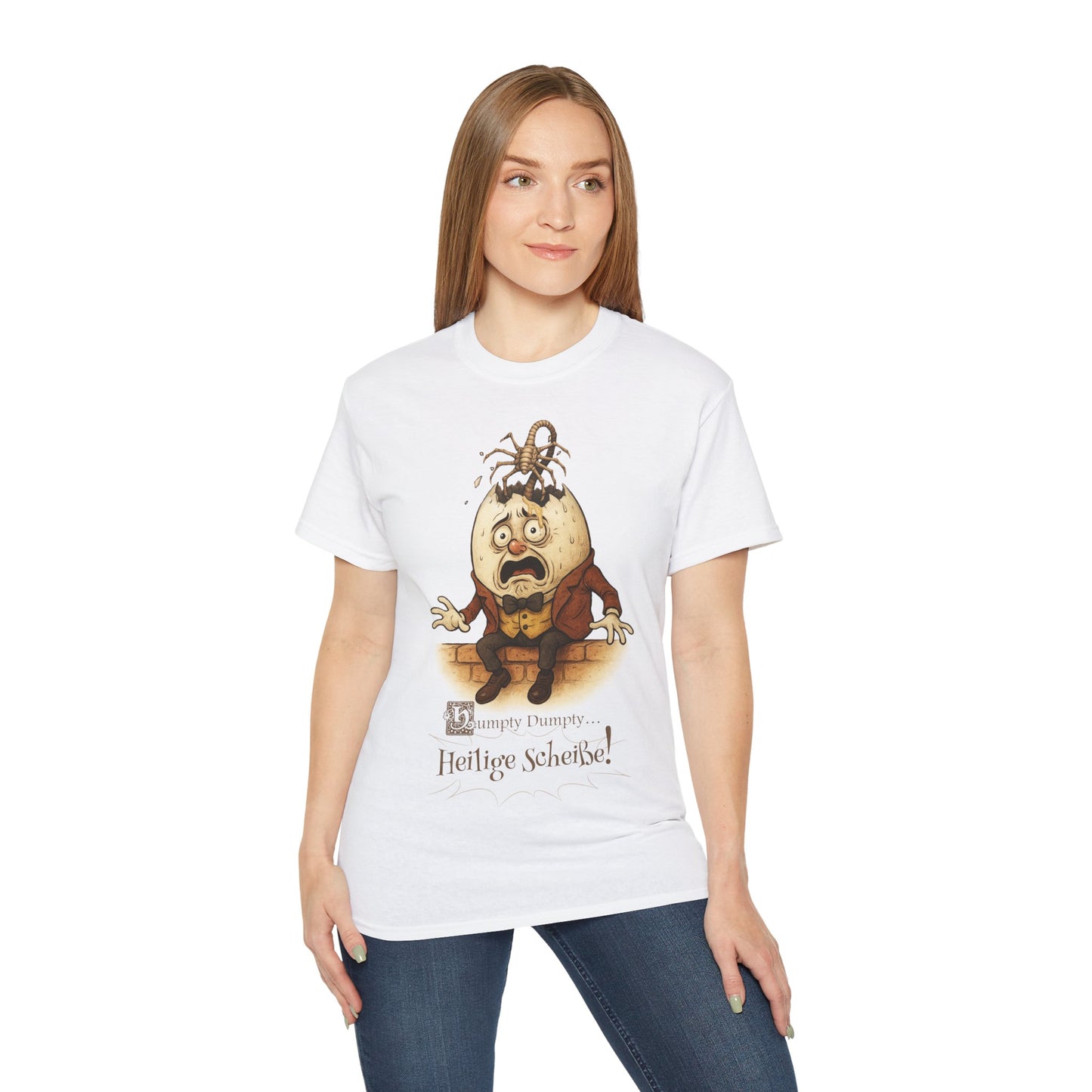Humpty Dumpty Xeno Hatch - T-Shirt | Hochwertig, 100 % Baumwolle, Weich & Bequem mit Rundhalsausschnitt
