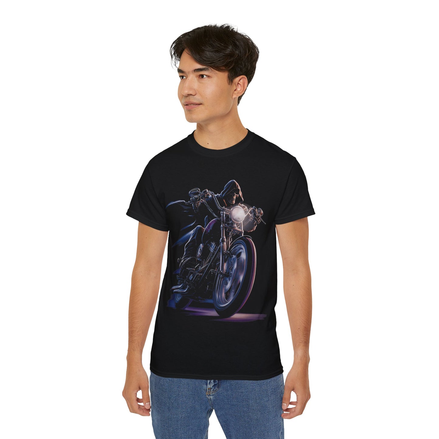 Death Rider - T-Shirt | Hochwertig, 100 % Baumwolle, Weich & Bequem mit Rundhalsausschnitt