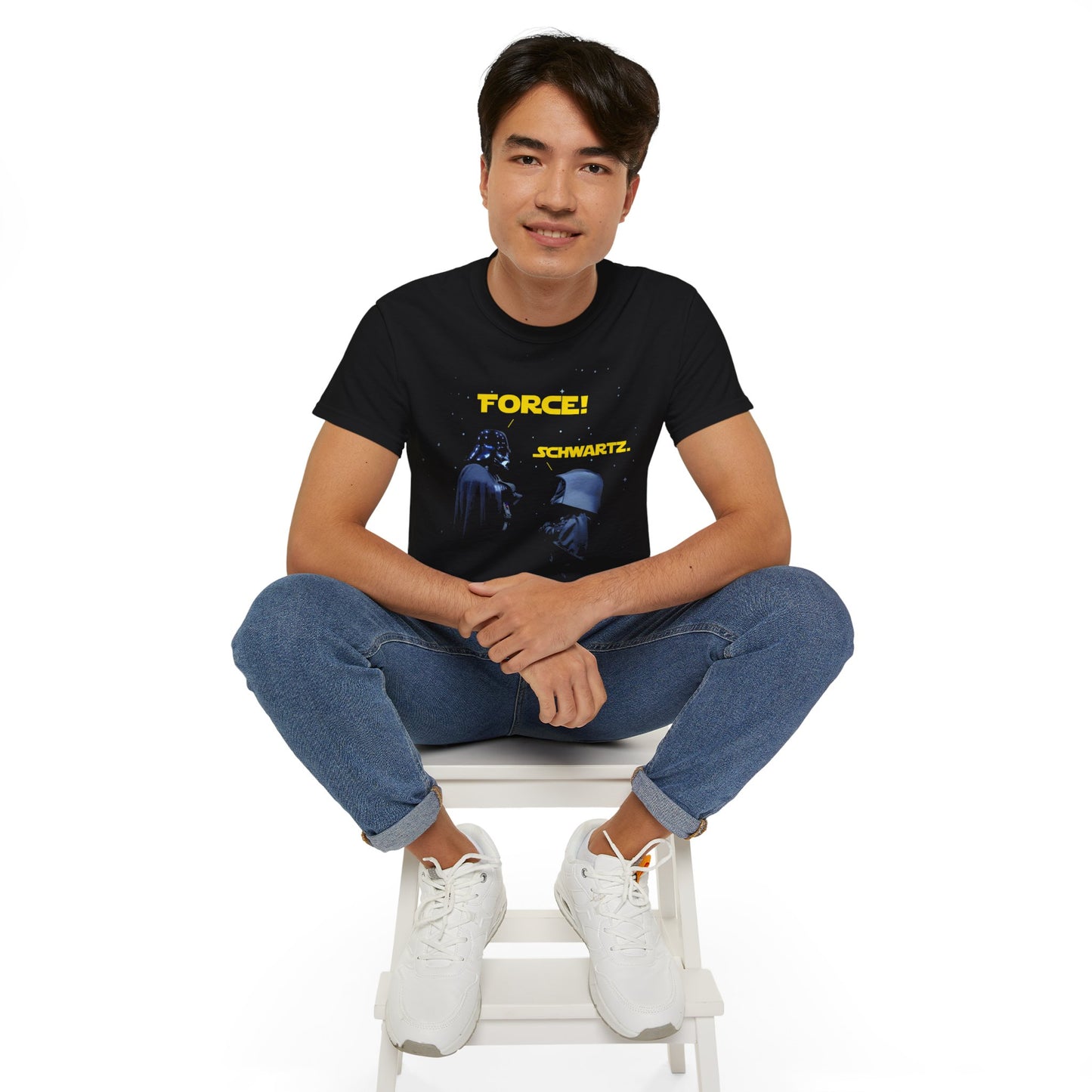 Darth Vader vs. Dark Helmet T-Shirt | Hochwertig, 100 % Baumwolle, Weich & Bequem mit Rundhalsausschnitt