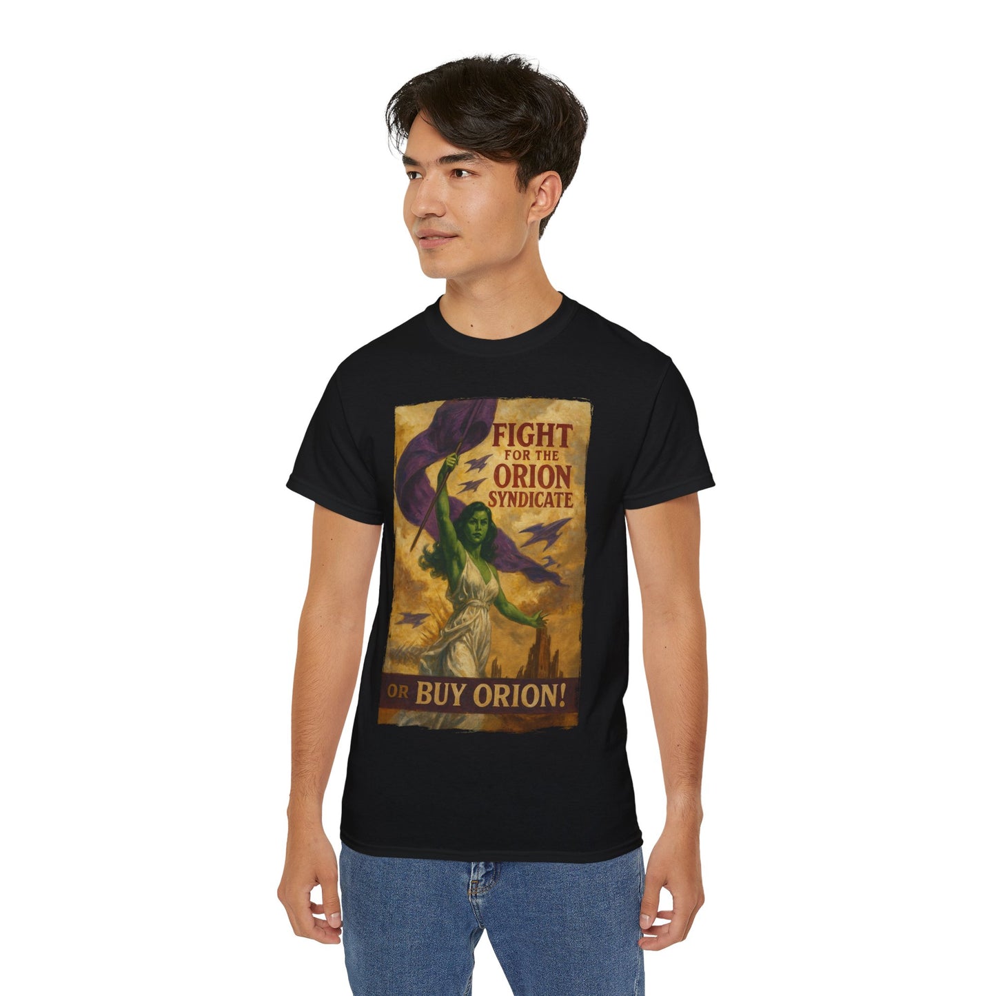 BUY ORION T-Shirt | Hochwertig, 100 % Baumwolle, Weich & Bequem mit Rundhalsausschnitt