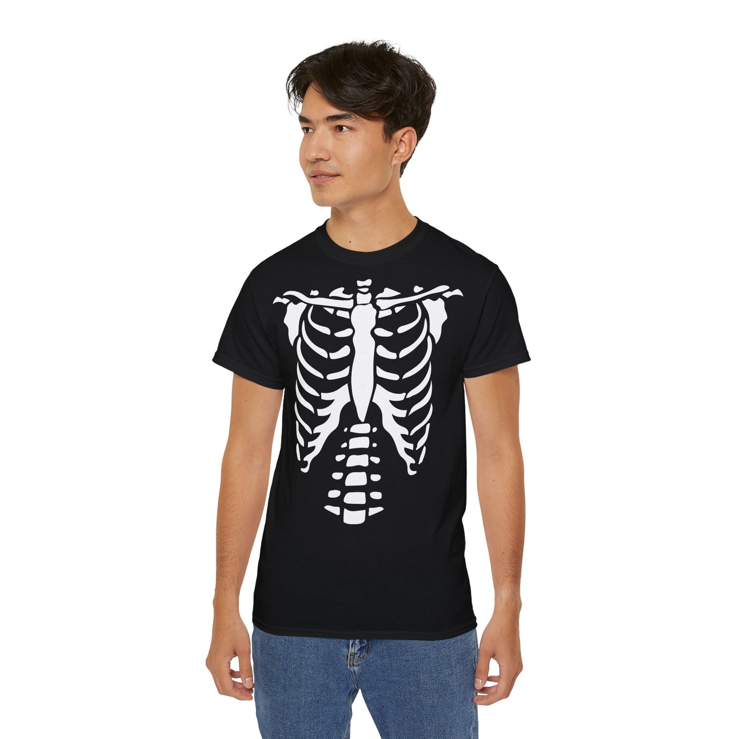 Skeleton - T-Shirt | Hochwertig, 100 % Baumwolle, Weich & Bequem mit Rundhalsausschnitt