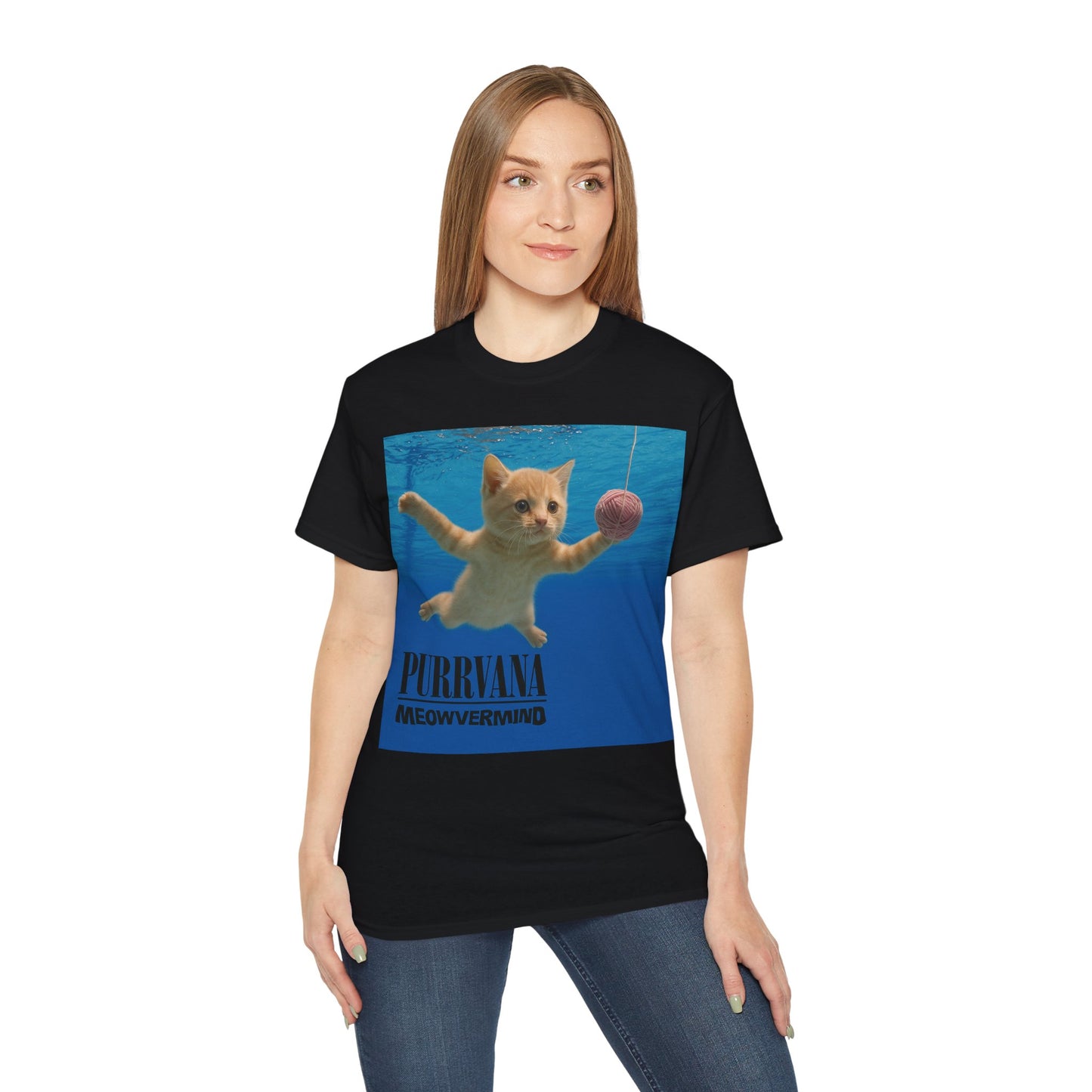 PURRVANA - T-Shirt | Hochwertig, 100 % Baumwolle, Weich & Bequem mit Rundhalsausschnitt