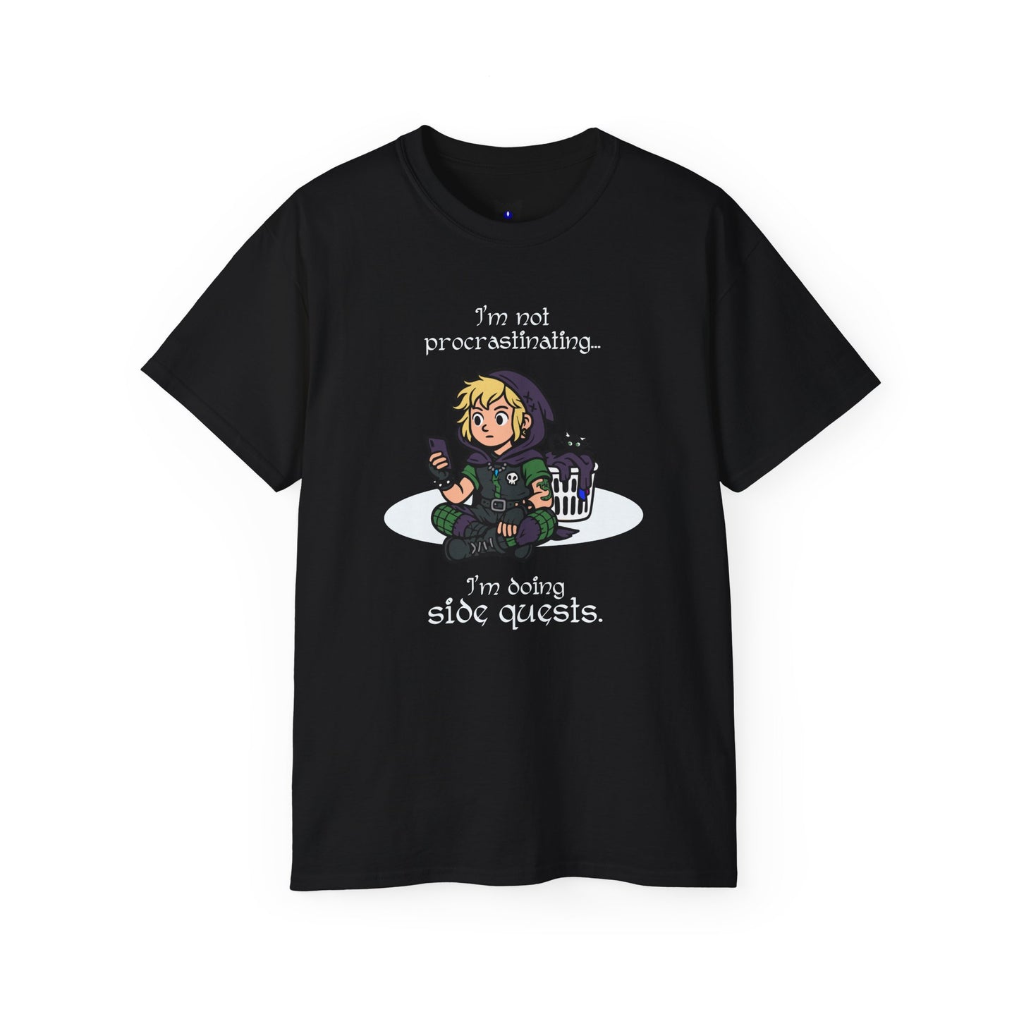 I'm not procrastinating. I'm doing side quests. - T-Shirt | Hochwertig, 100 % Baumwolle, Weich & Bequem mit Rundhalsausschnitt