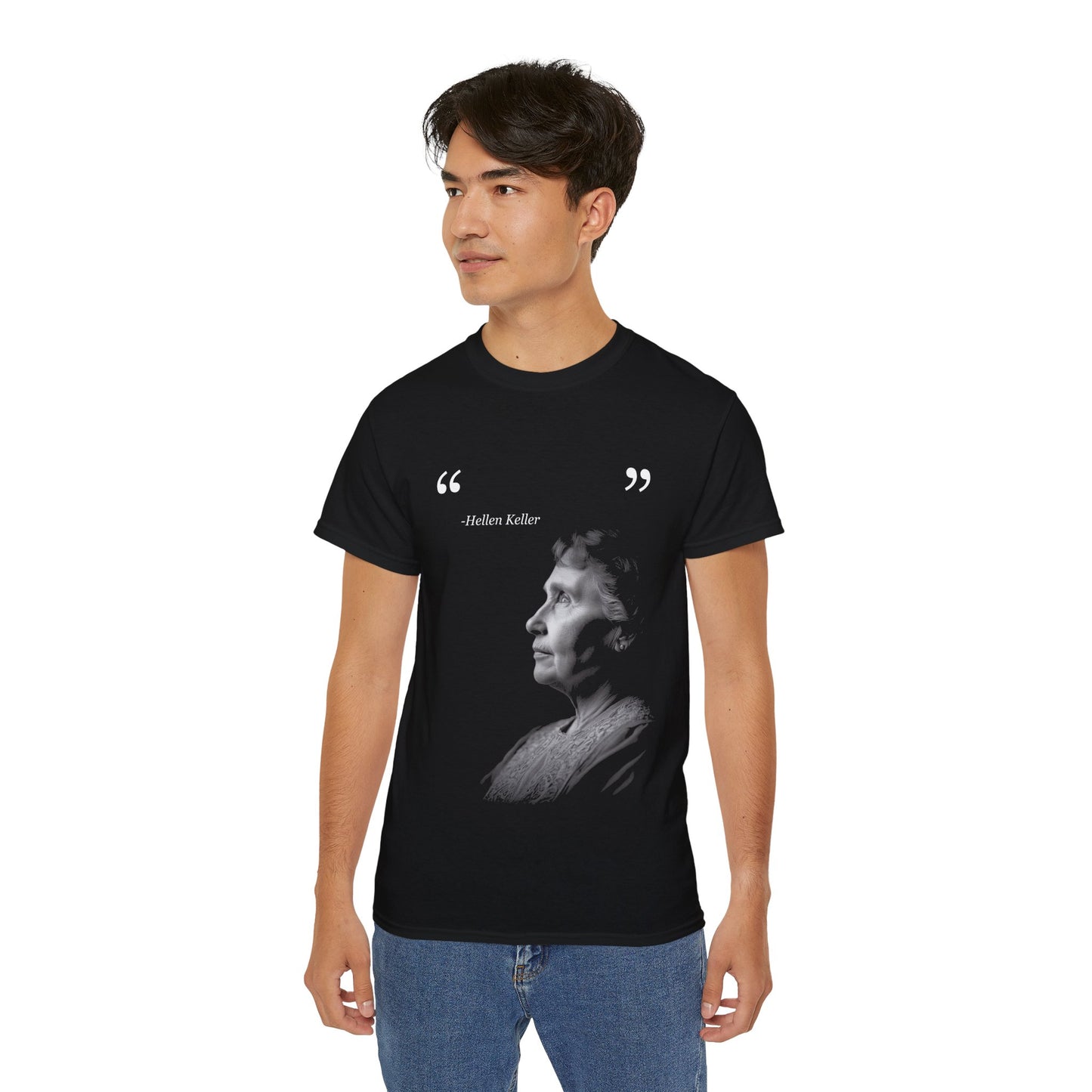 Hellen Keller T-Shirt | Hochwertig, 100 % Baumwolle, Weich & Bequem mit Rundhalsausschnitt