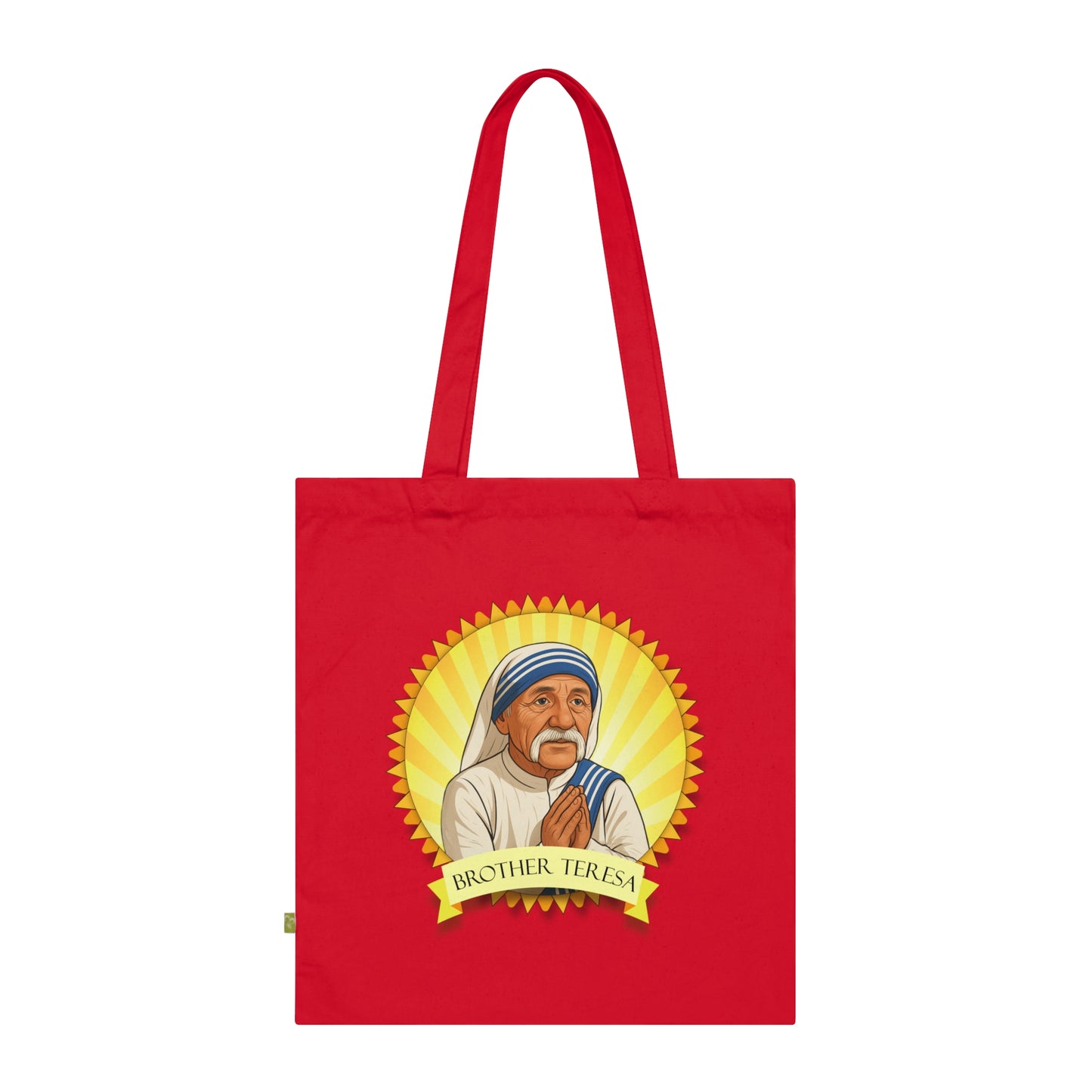Brother Teresa - Stoffbeutel, Einkaufstasche aus Bio-Baumwolle, umweltfreundliches Geschenk, Stoffbeutel mit Totenkopfmotiv, Tasche im Boho-Stil