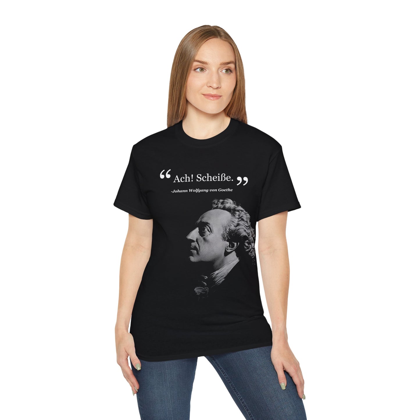 Johann Wolfgang von Goethe T-Shirt | Hochwertig, 100 % Baumwolle, Weich & Bequem mit Rundhalsausschnitt