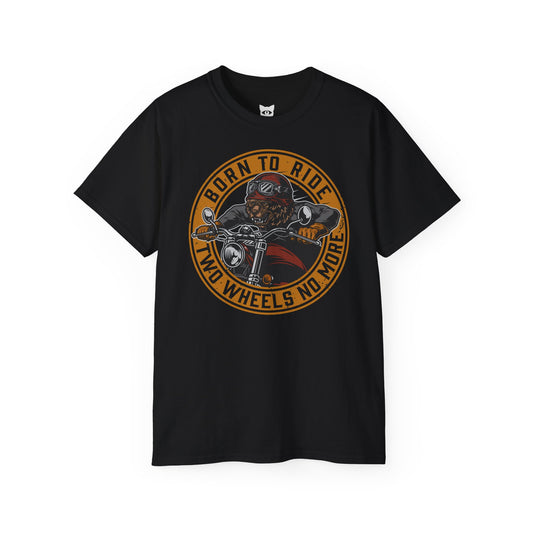 BORN TO RIDE - T-Shirt | Hochwertig, 100 % Baumwolle, Weich & Bequem mit Rundhalsausschnitt