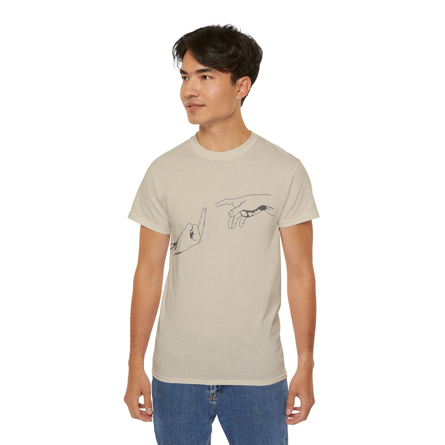The Finger - T-Shirt | Hochwertig, 100 % Baumwolle, Weich & Bequem mit Rundhalsausschnitt