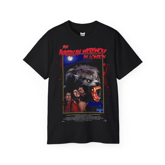 An American Werewolf in London T-Shirt | Hochwertig, 100 % Baumwolle, Weich & Bequem mit Rundhalsausschnitt