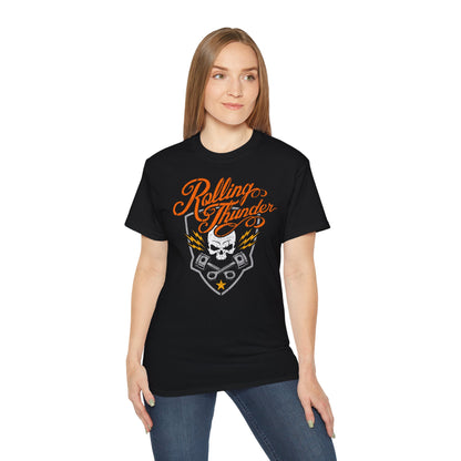 Rolling Thunder - T-Shirt | Hochwertig, 100 % Baumwolle, Weich & Bequem mit Rundhalsausschnitt