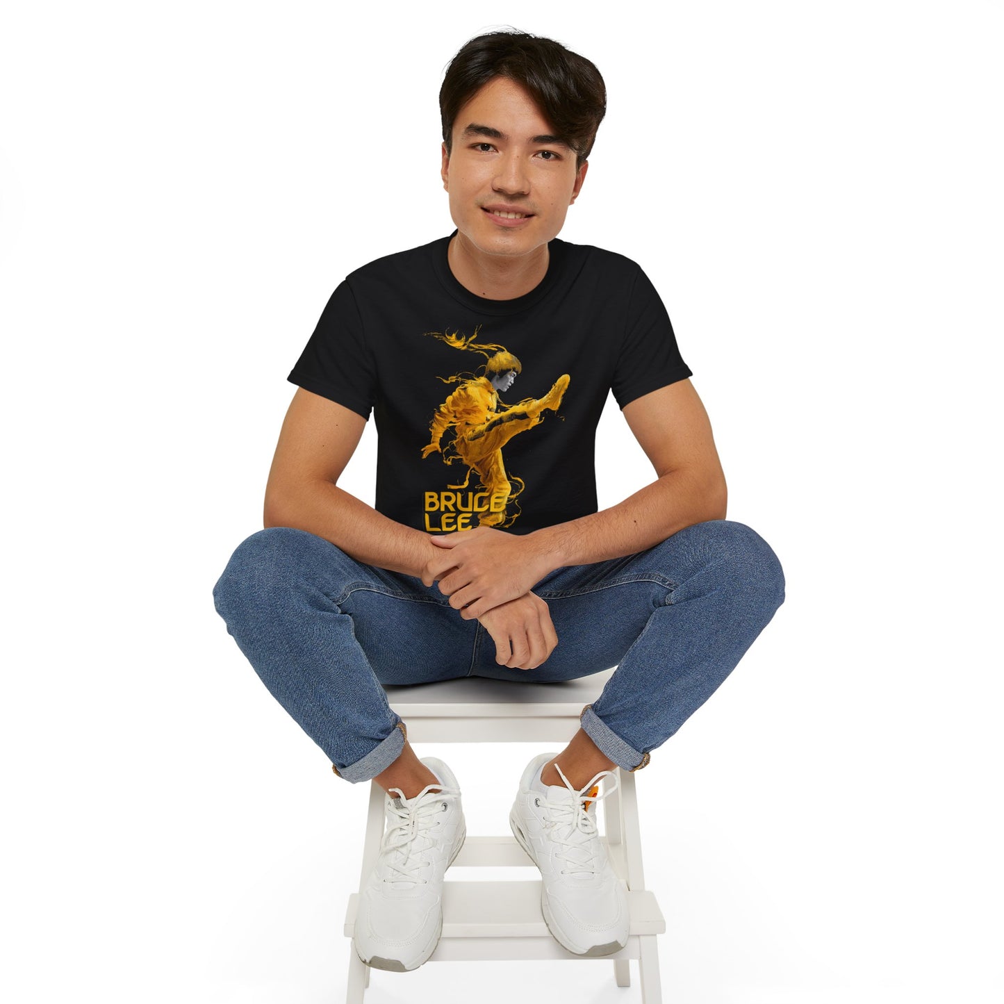 Bruce Lee - T-Shirt | Hochwertig, 100 % Baumwolle, Weich & Bequem mit Rundhalsausschnitt