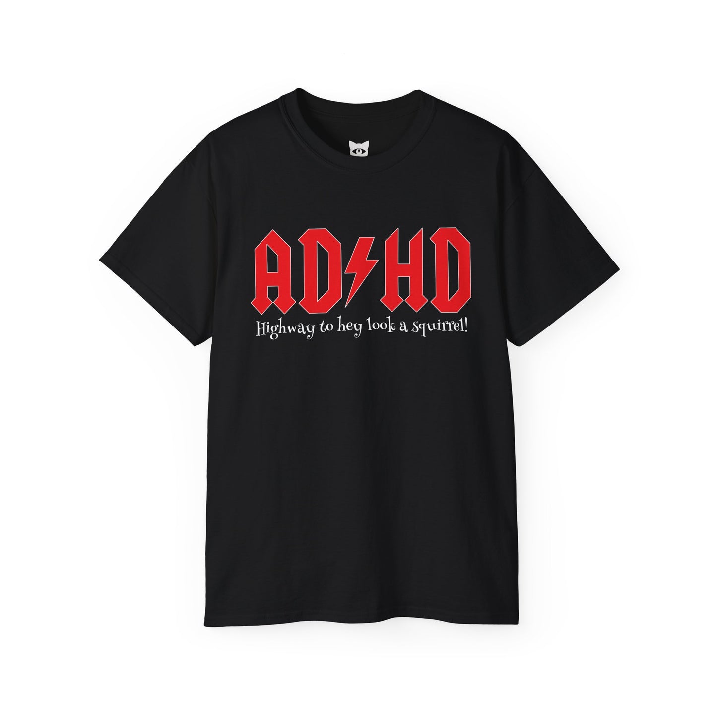 AD⚡︎HD - T-Shirt | Hochwertig, 100 % Baumwolle, Weich & Bequem mit Rundhalsausschnitt
