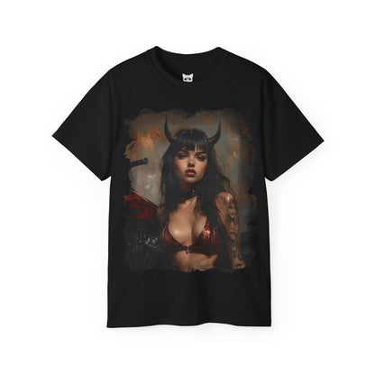Hell Vixen #2 - T-Shirt | Hochwertig, 100 % Baumwolle, Weich & Bequem mit Rundhalsausschnitt